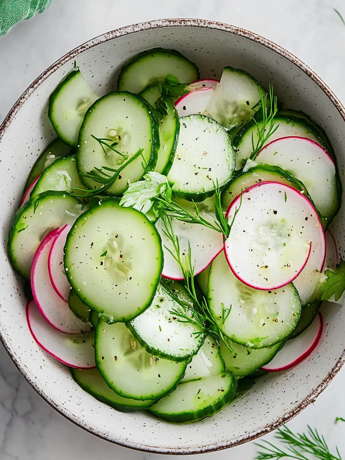 Fresh and Easy Vinegar Cucumber Salad for a Healthy Boost 4 Easy Vinegar Cucumber Salad (Dairy free, Paleo, Whole30)