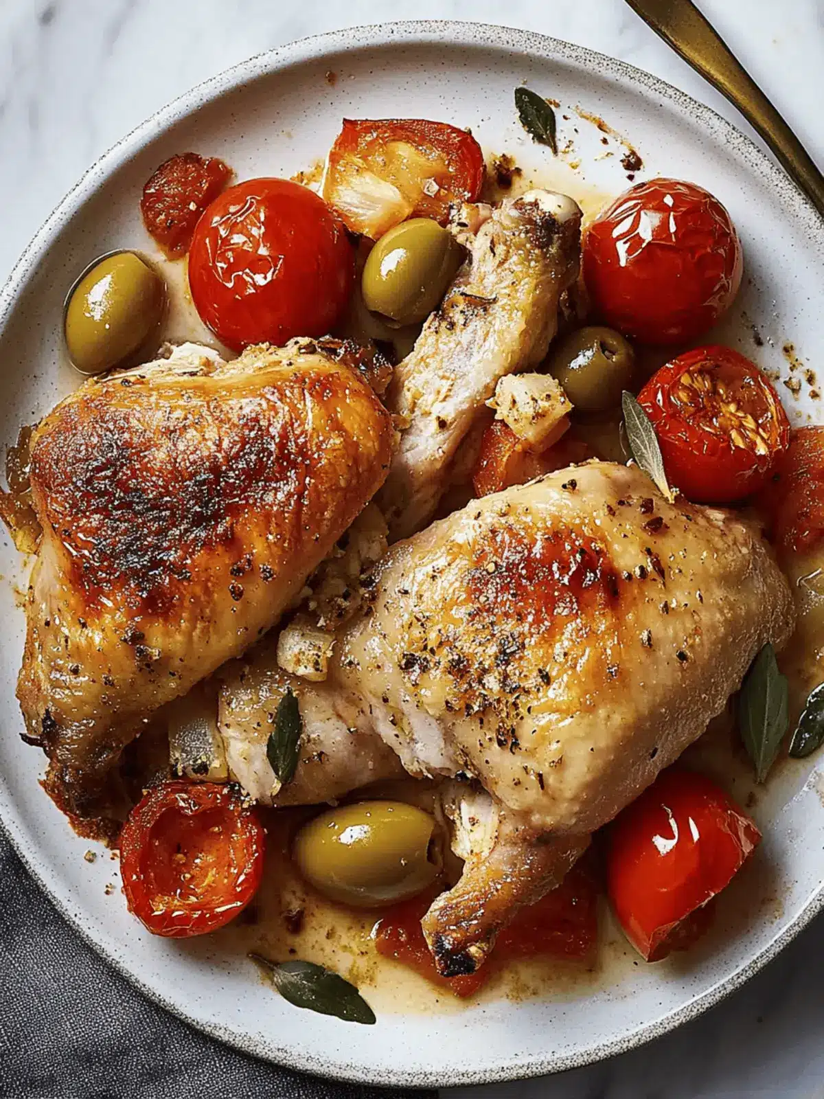 One-Dish Baked Chicken with Tomatoes and Olives for Effortless Dinners 3 One-Dish Baked Chicken with Tomatoes and Olives