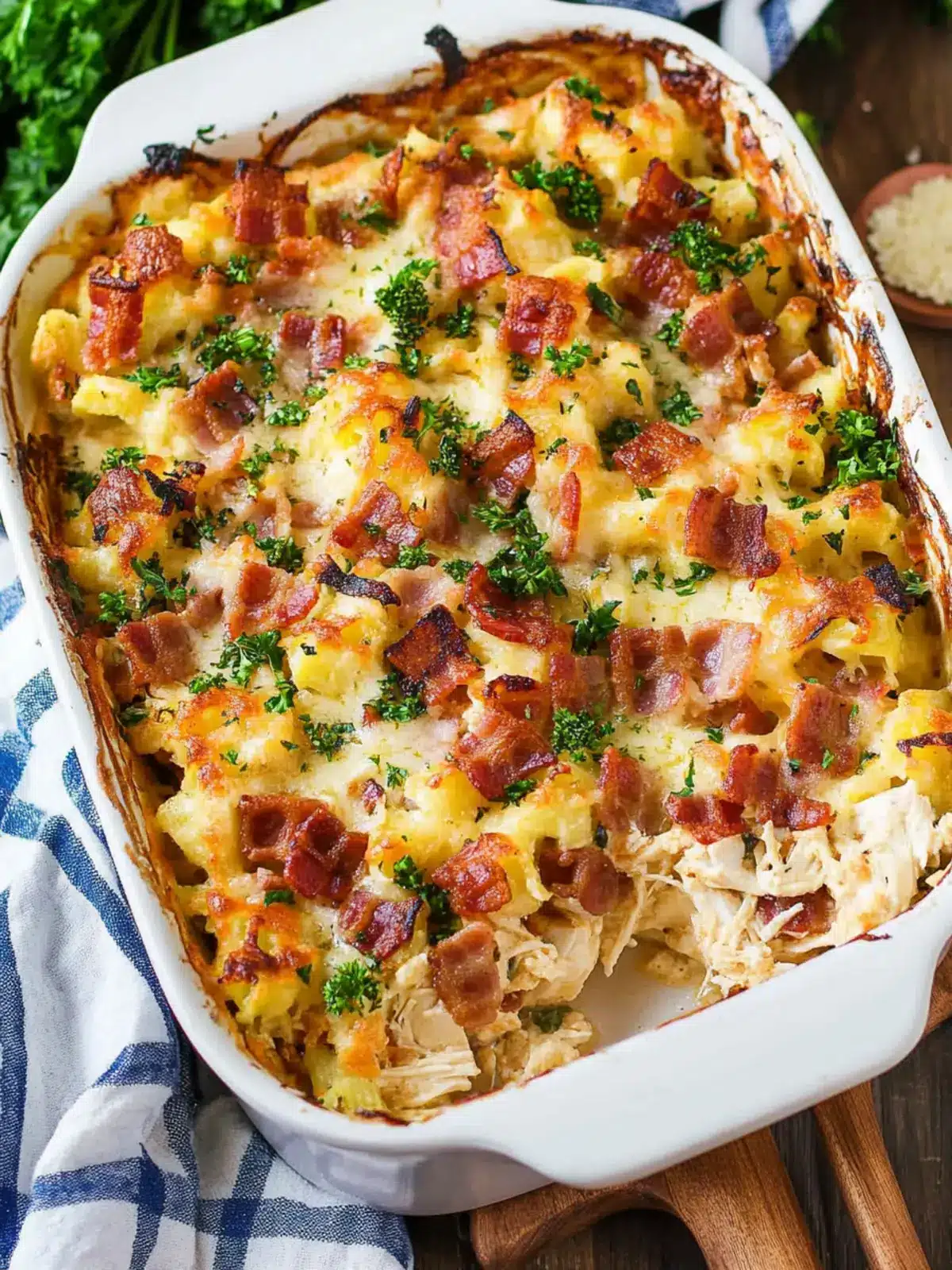 Savory Chicken Bacon Ranch Casserole Your Family Will Love 4 Chicken Bacon Ranch Casserole