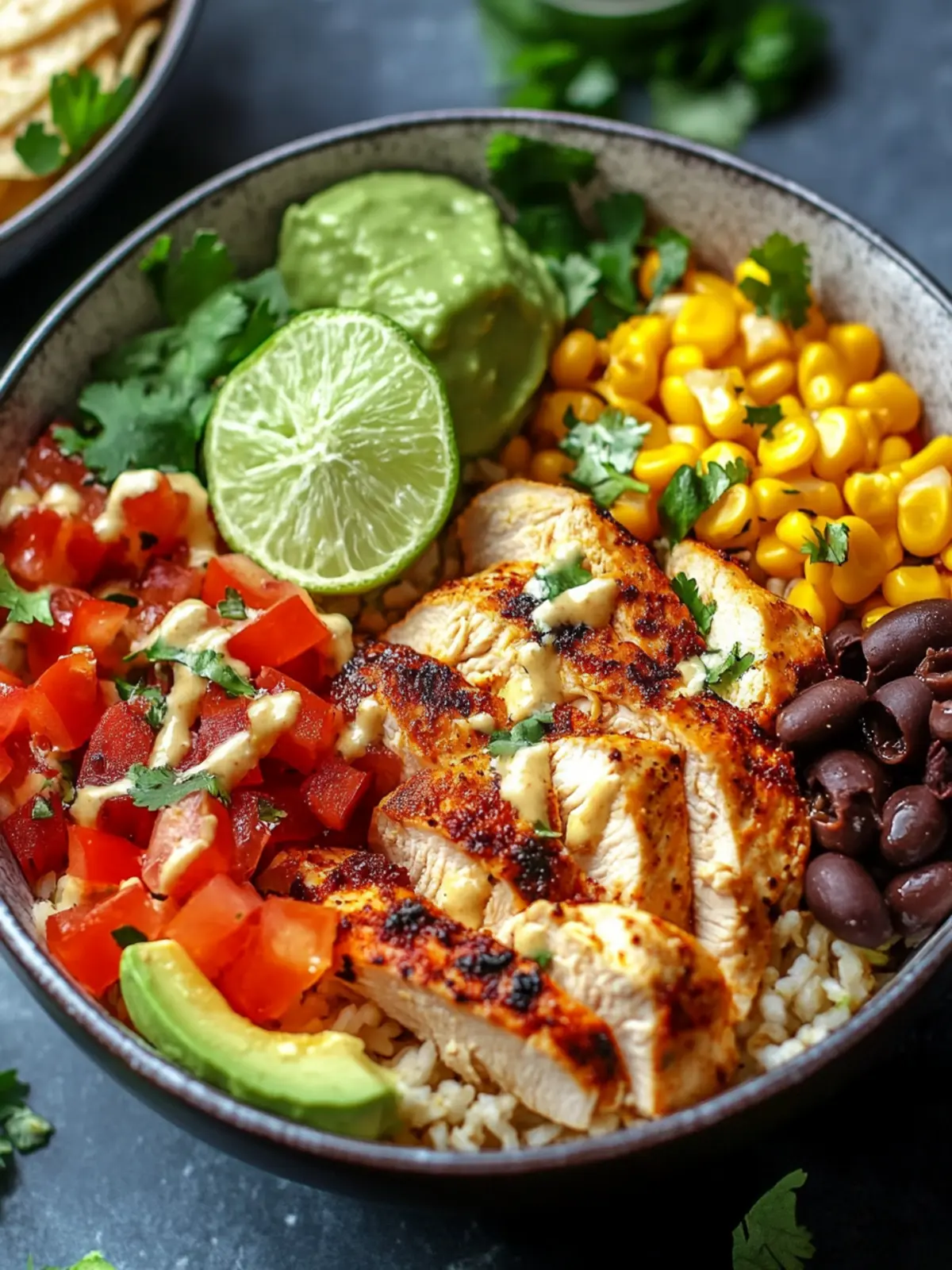 Delicious Healthy Chicken Taco Bowls for Easy Meal Prep 4 Healthy Chicken Taco Bowls