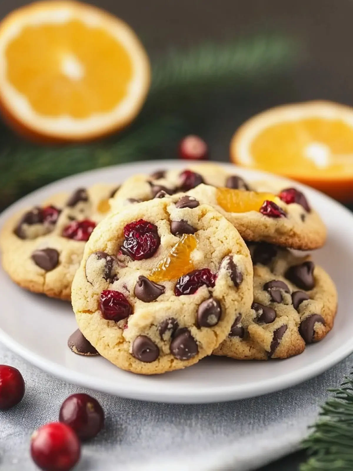 Orange Cranberry Chocolate Chip Cookies for Festive Cheer 2 Orange Cranberry Chocolate Chip Cookies
