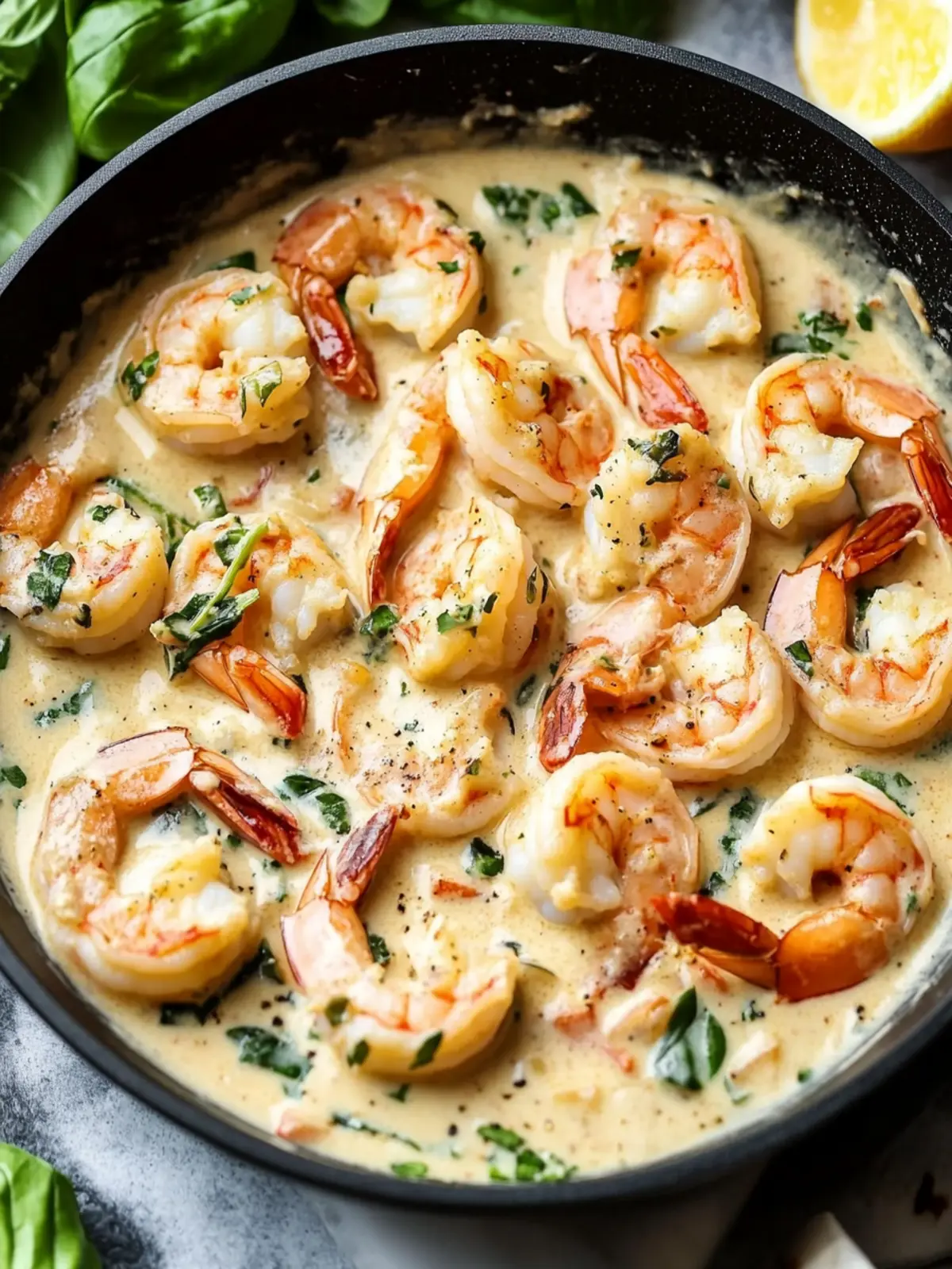 Indulge in Easy Creamy Tuscan Shrimp Recipe in Just 20 Minutes 3 Easy Creamy Tuscan Shrimp Recipe