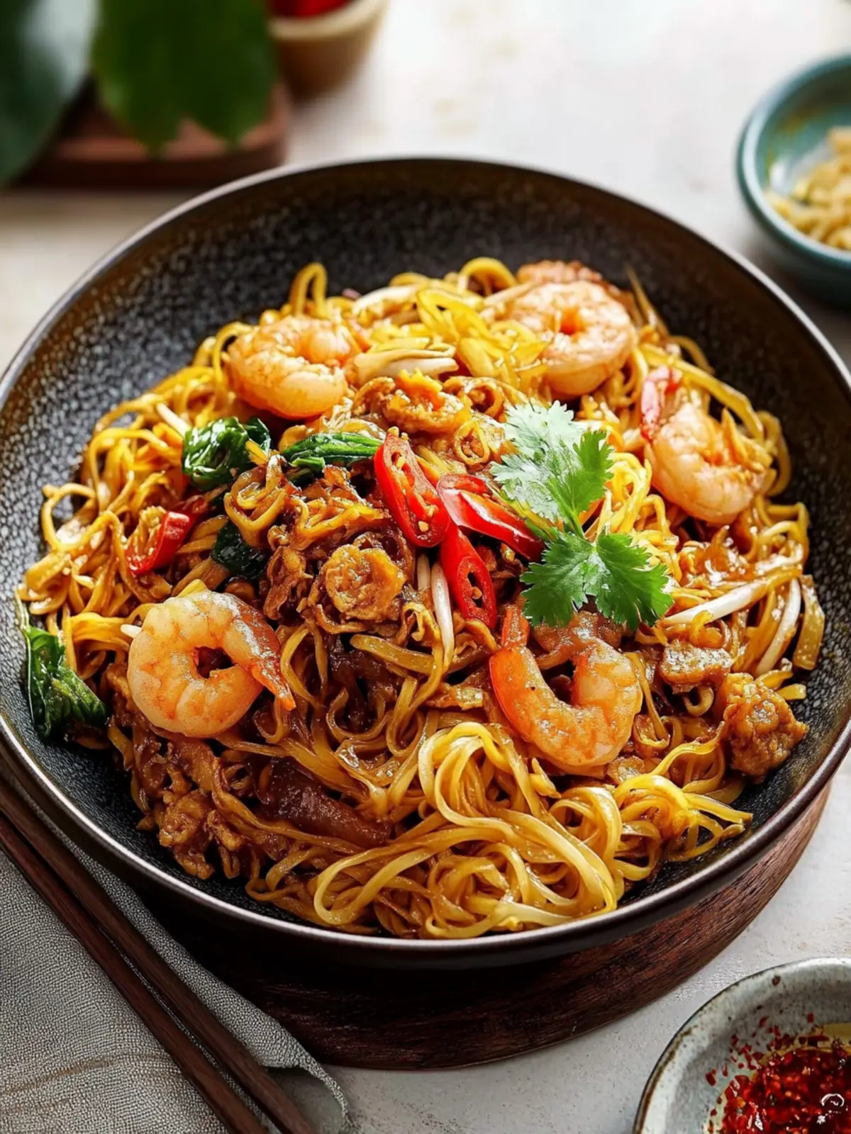 Nonya Hokkien Stir-Fried Noodles: A Lunar New Year Delight 2 Nonya Hokkien Stir-Fried Noodles- Longivity Lunar New Year Recipe