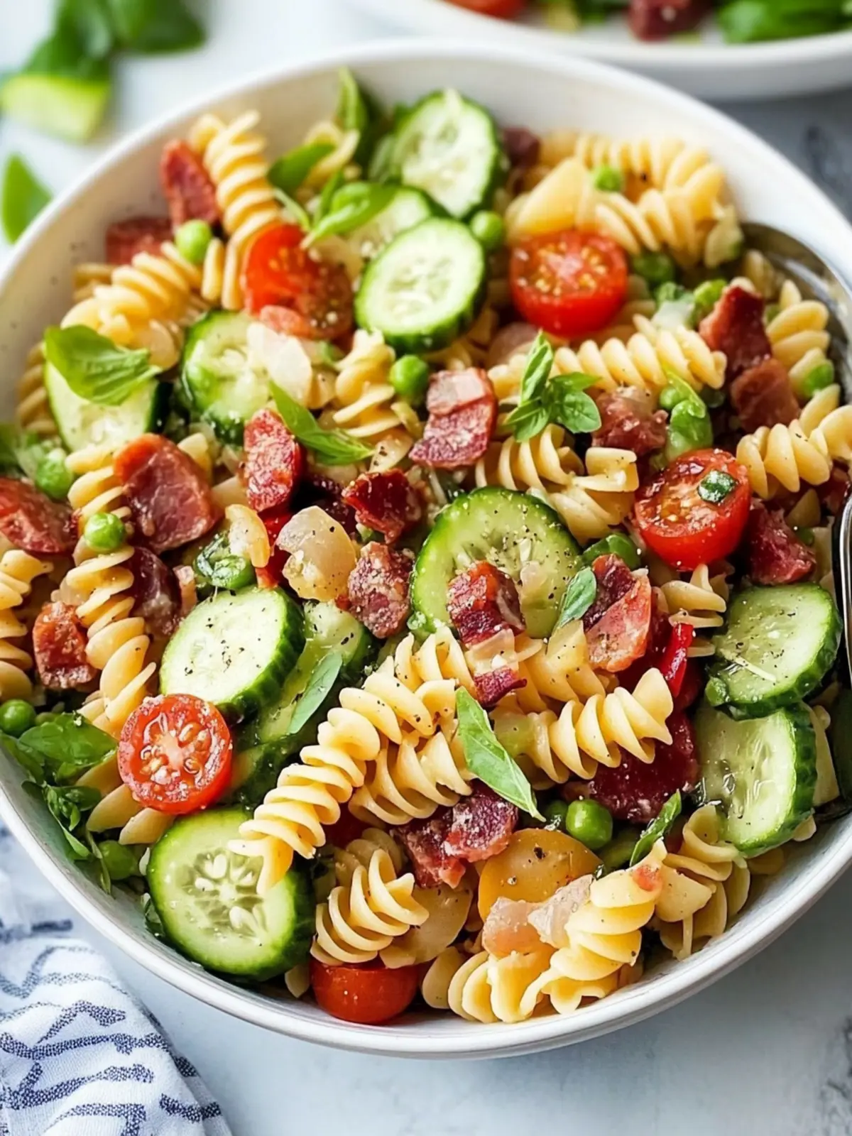 Tempeh BLT Pasta Salad: A Cool Twist for Summer Fun 3 BLT Pasta Salad
