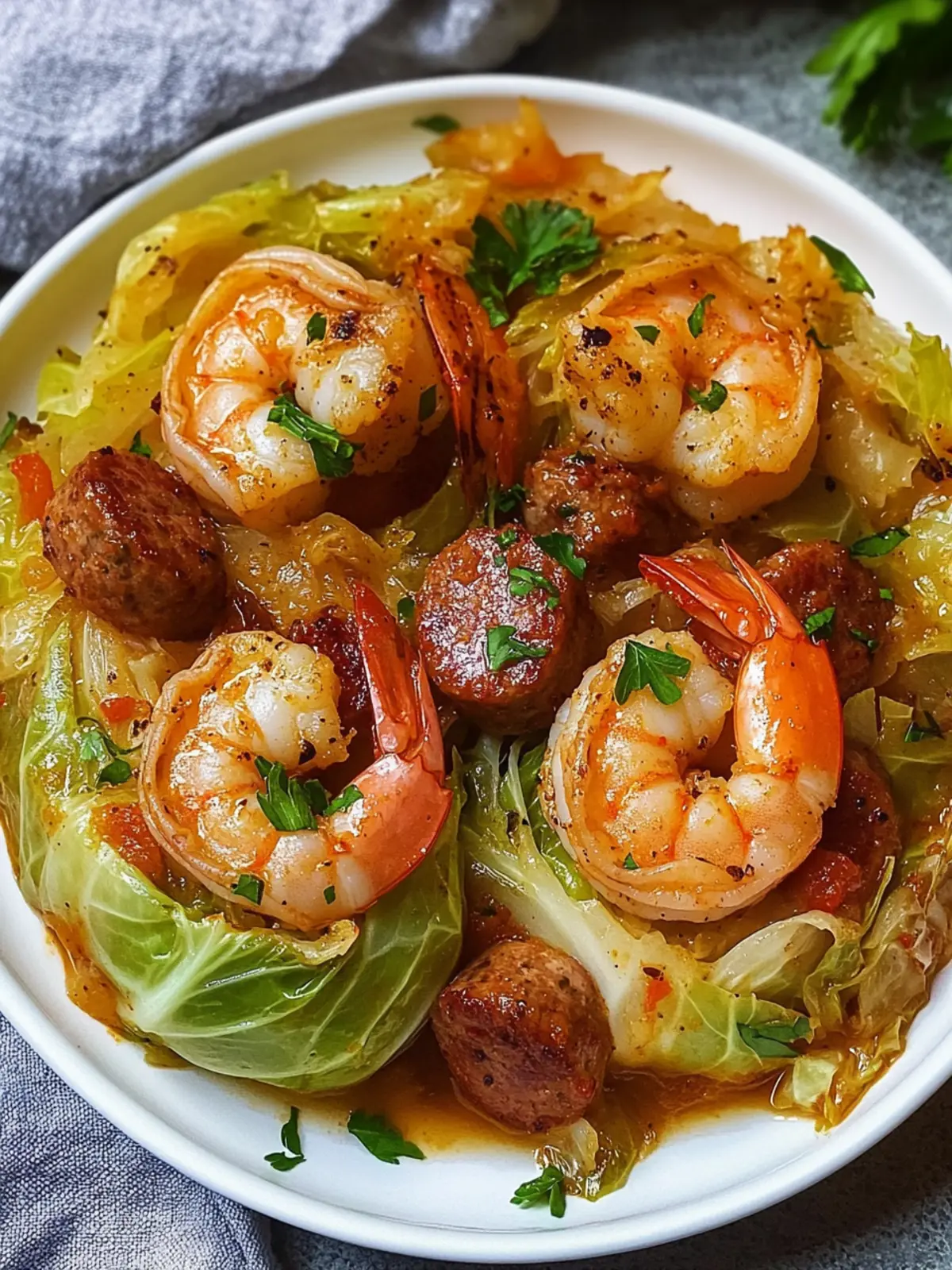 Flavor-Packed Keto Cajun Shrimp & Sausage Stuffed Cabbage 4 Keto Cajun Shrimp & Sausage Stuffed Cabbage