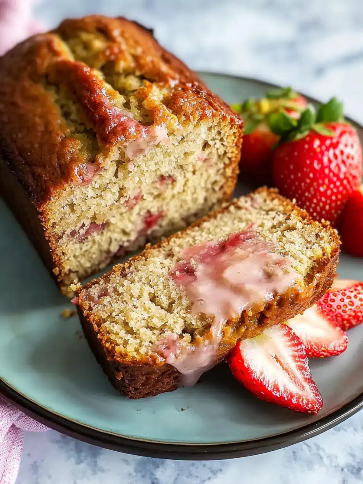 Strawberry Banana Bread Recipe Easy for Quick Brunch Bliss 4 Strawberry Banana Bread Recipe Easy