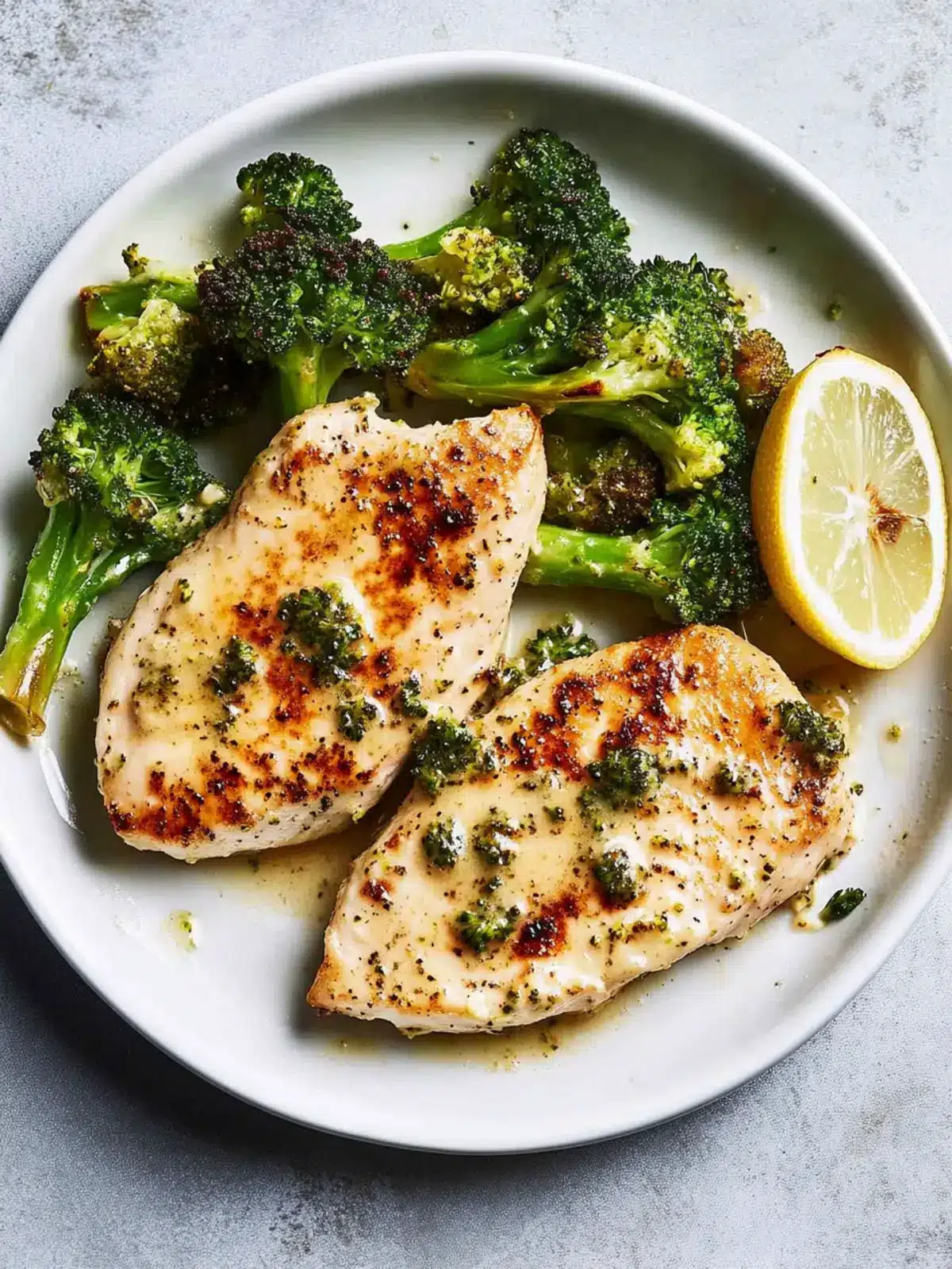 Spiedie Chicken Breasts with Buttered Broccoli in 20 Minutes 4 Spiedie Chicken Breasts With Buttered Broccoli