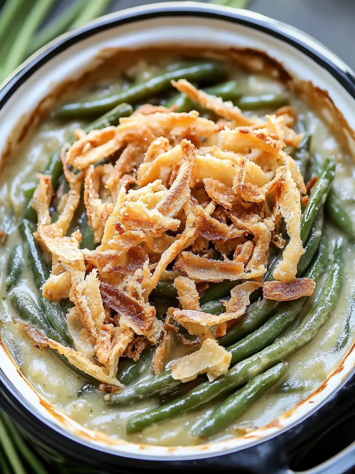 Comforting Crockpot Green Bean Casserole for Busy Nights 2 Crockpot Green Bean Casserole
