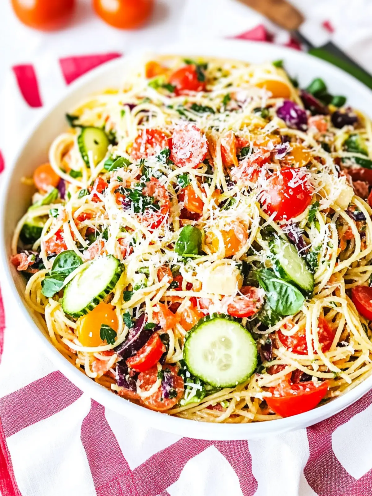Customizable Spaghetti Salad for Fresh Summer Celebrations 2 Spaghetti Salad