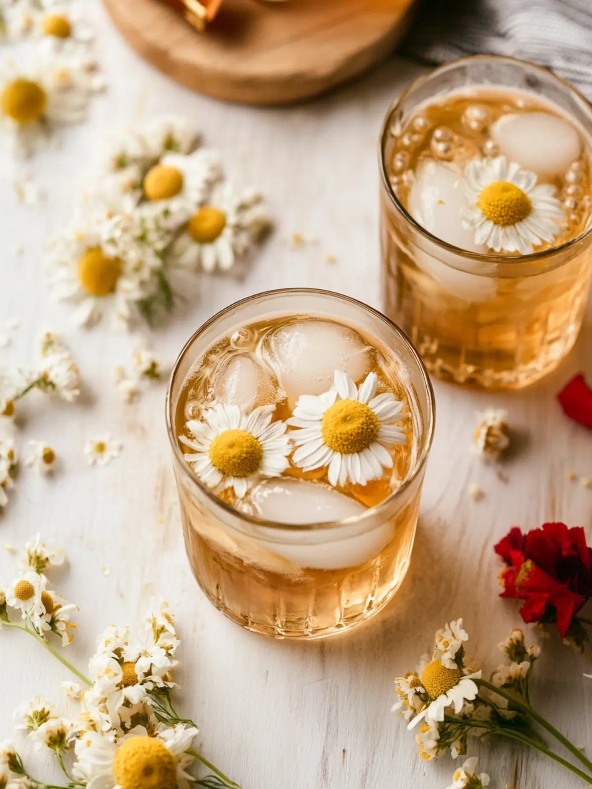 Chill Out with Refreshing Iced Chamomile Tea and Strawberries 4 Iced Chamomile Tea