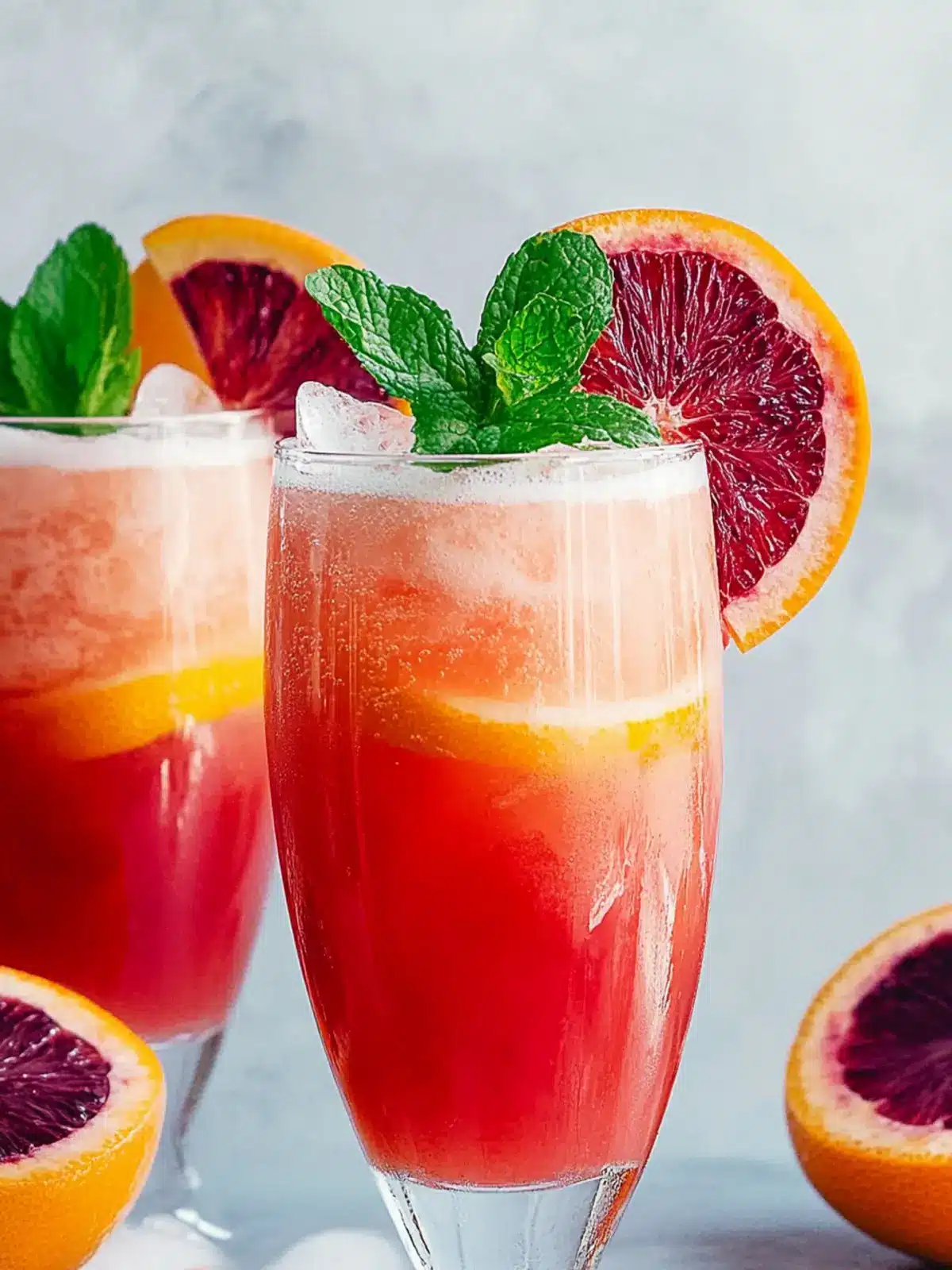 Blood Orange Mocktail Spritzer: Perfect Valentine's Day Refreshment 2 Blood Orange Mocktail Spritzer-Valentine s Day drinks