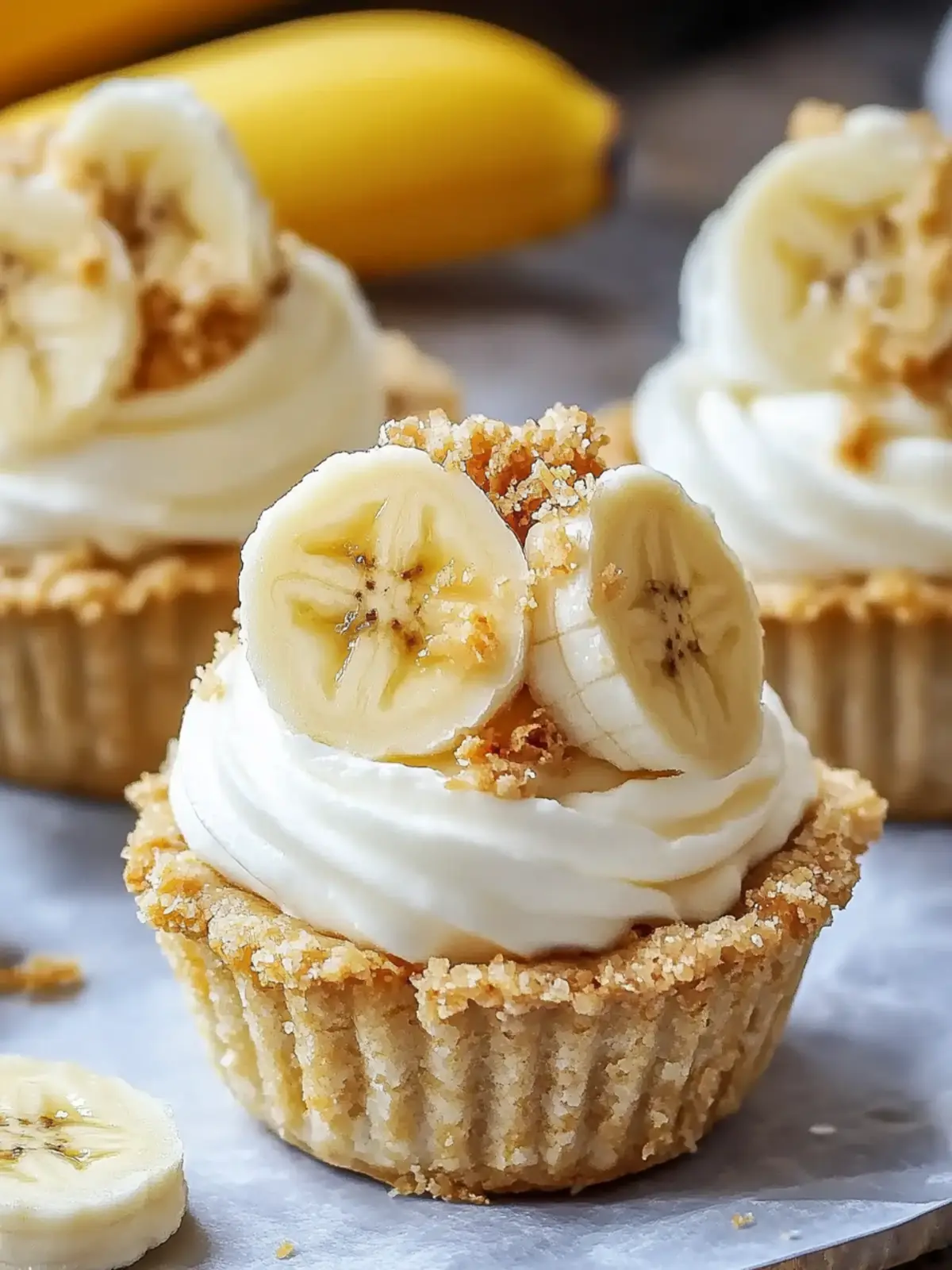 Delicious No-Bake Mini Banana Cream Pies Ready in 25 Minutes 4 No-Bake Mini Banana Cream Pies