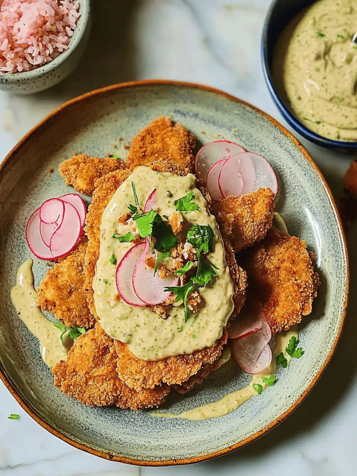 Crispy Tahini Chicken Schnitzel That's Comfort Food Goals 3 Tahini chicken schnitzel