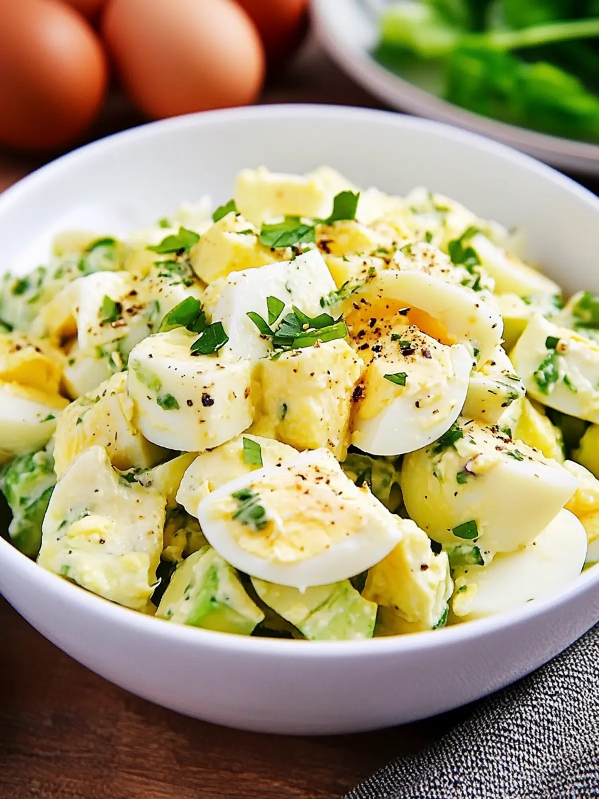 Creamy Keto Egg Salad with Avocado for Ultimate Flavor Boost 2 Keto Egg Salad