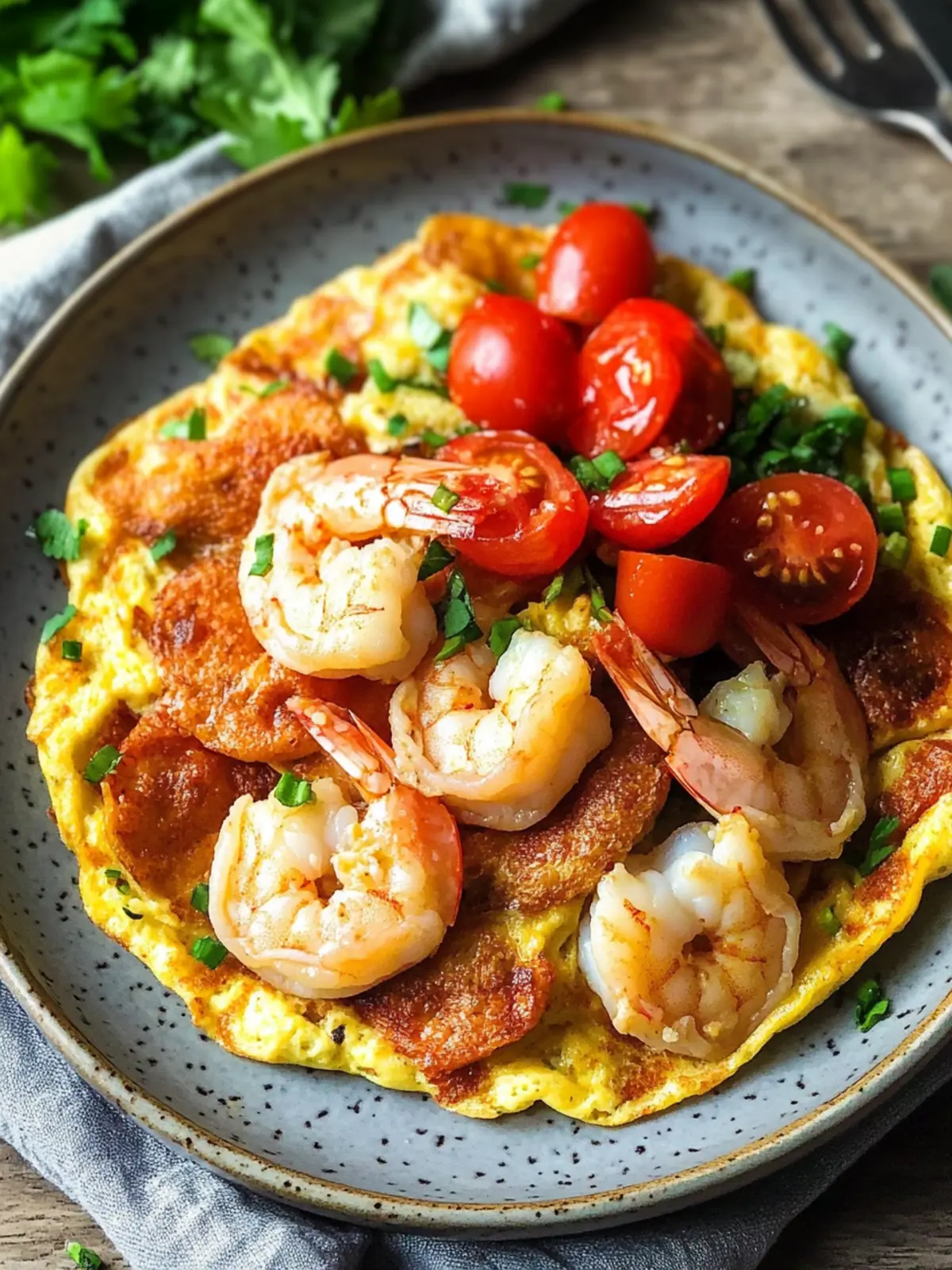 Savory Shrimp Omelet: Your New Favorite Easy Breakfast 3 Shrimp Omelet