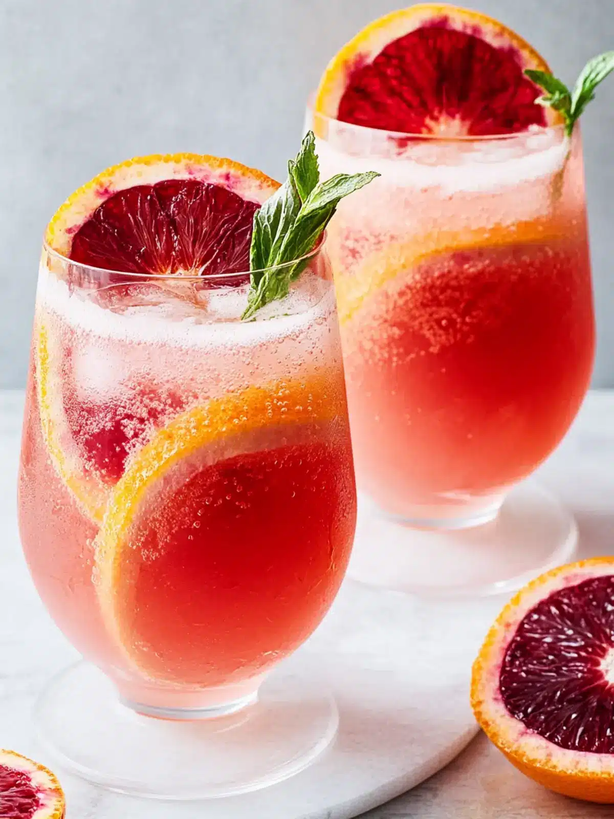 Blood Orange Mocktail Spritzer: Perfect Valentine's Day Refreshment 4 Blood Orange Mocktail Spritzer-Valentine s Day drinks