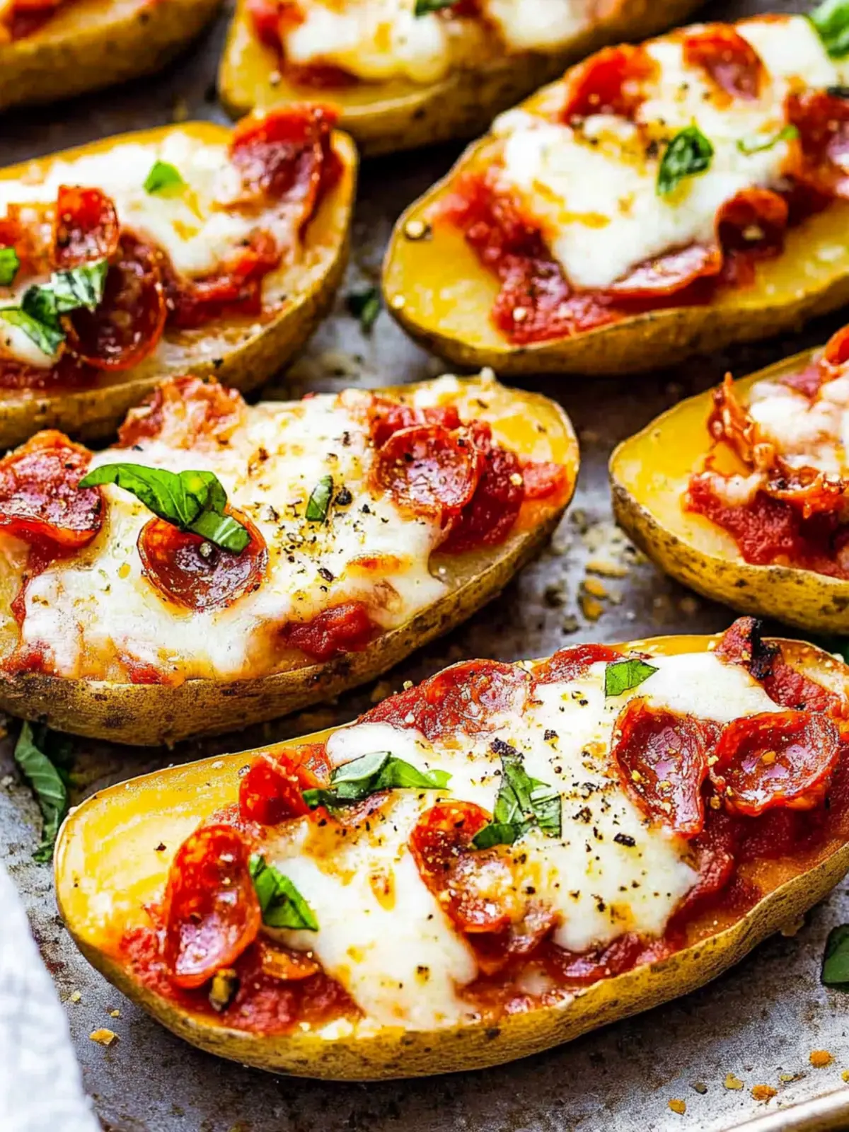 Crispy Pizza Potato Skins You Can Customize for Any Craving 4 Pizza Potato Skins