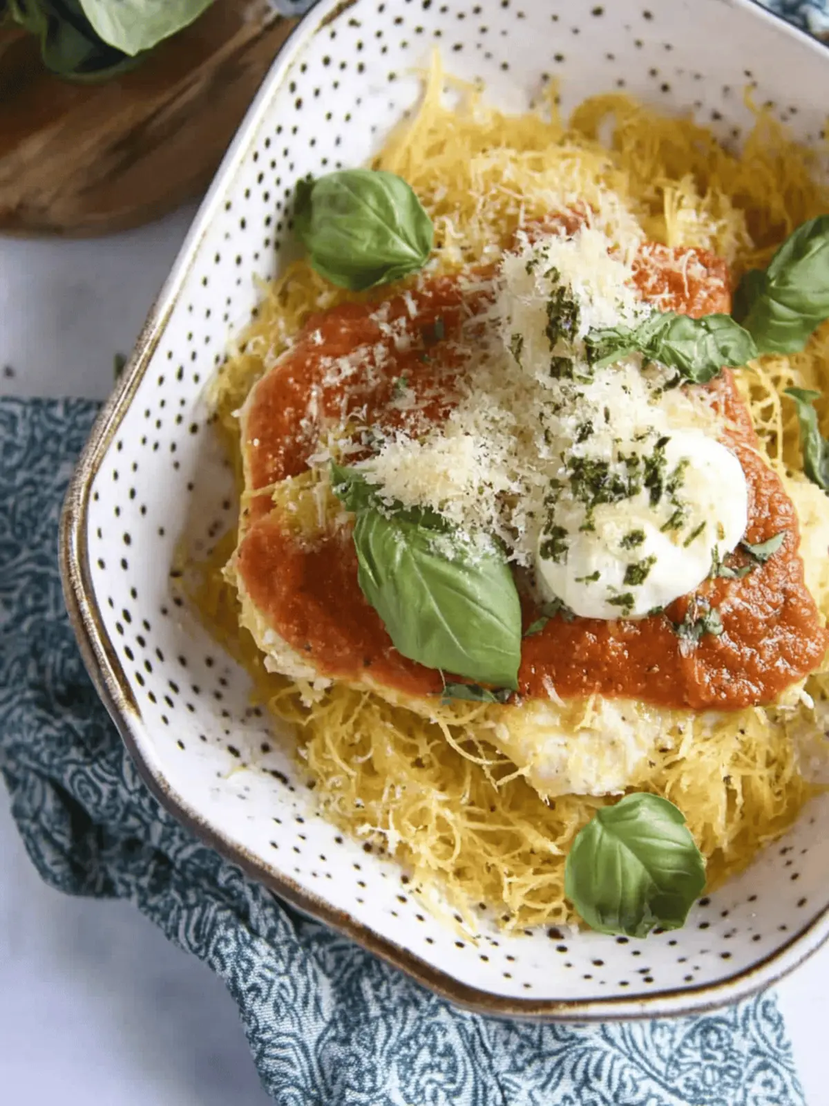 Delicious Baked Chicken Parmesan with Spaghetti Squash Twist 4 Baked Chicken Parmesan with Spaghetti Squash