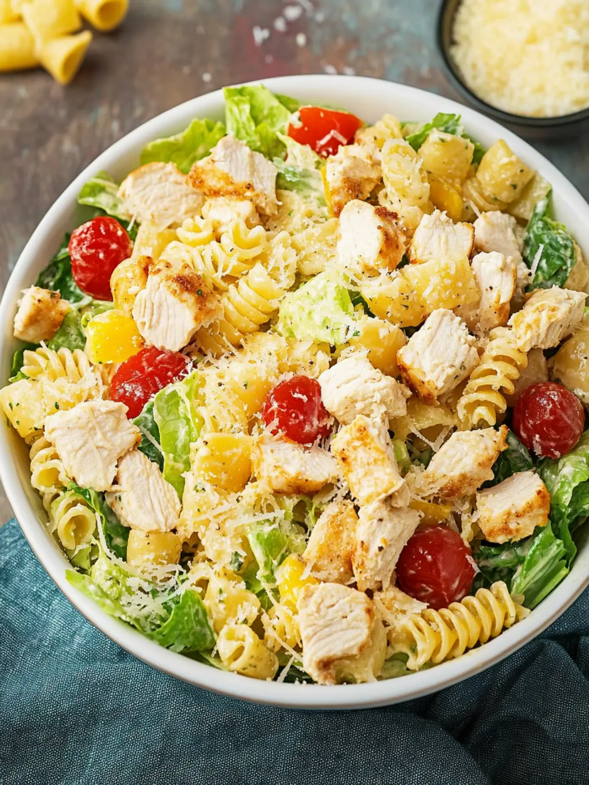 Savor a Quick Chicken Caesar Pasta Salad in Under 30 Minutes 3 Chicken Caesar Pasta Salad