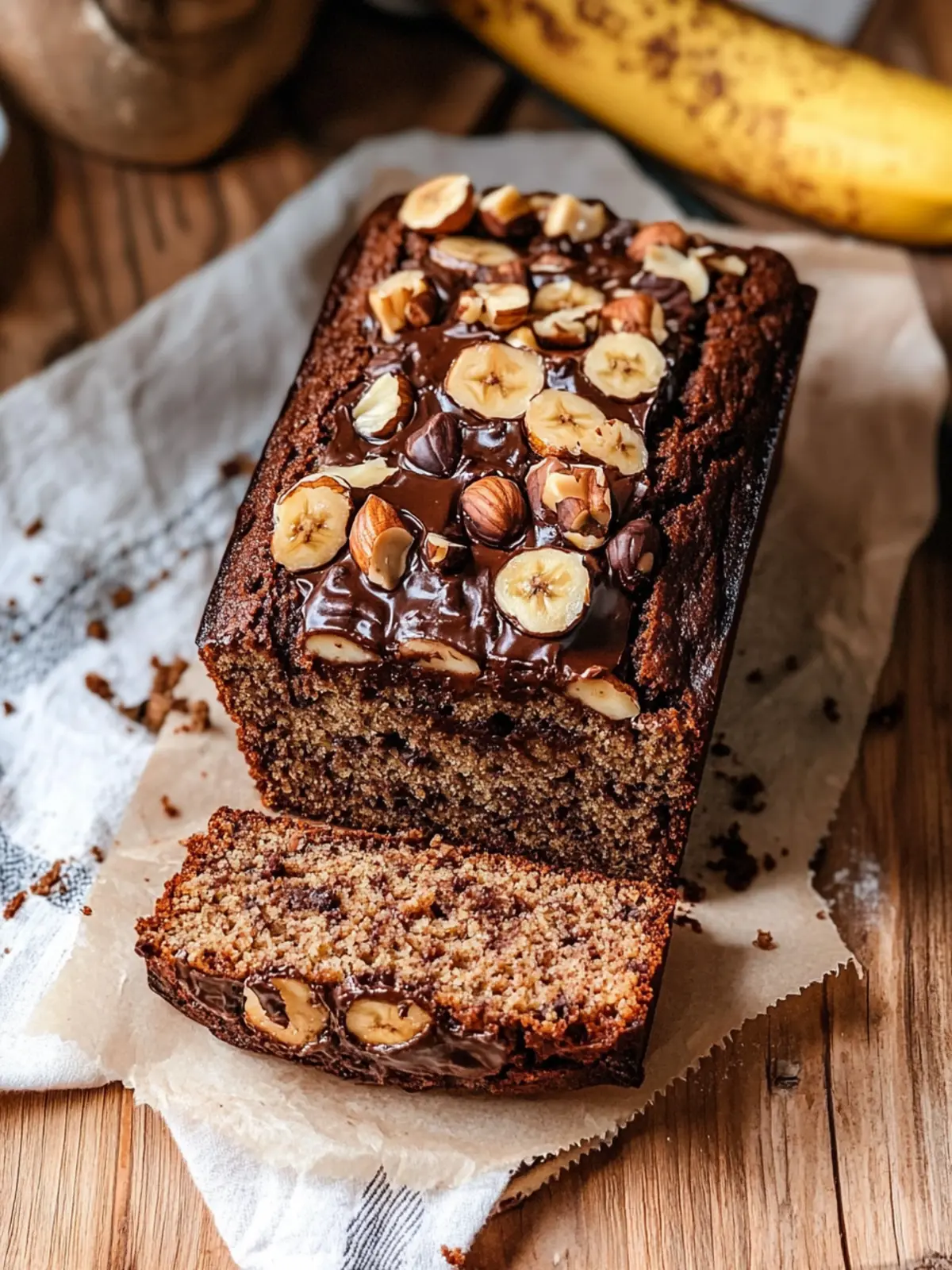 Decadent Chocolate Hazelnut Banana Bread for Sweet Moments 4 Chocolate Hazelnut Banana Bread
