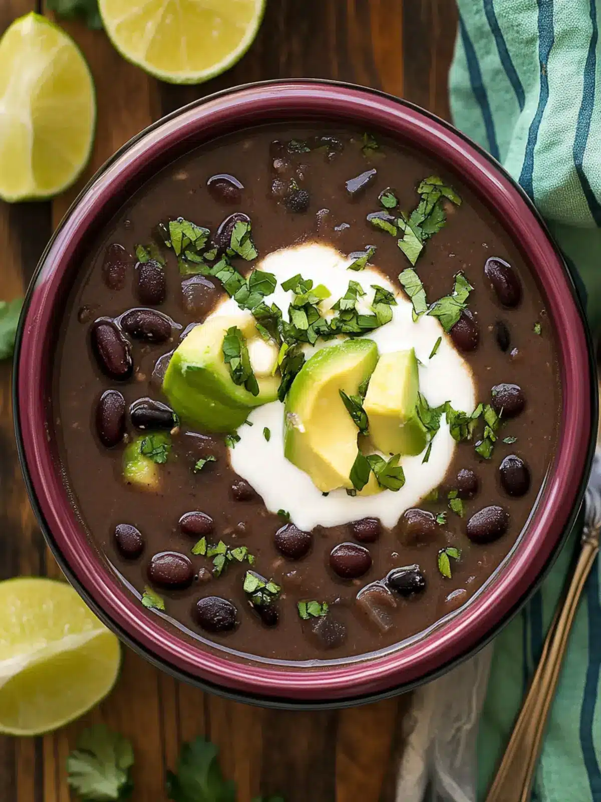 Savor the Richness of Easy Black Bean Soup: Comfort in a Bowl 3 Black Bean Soup