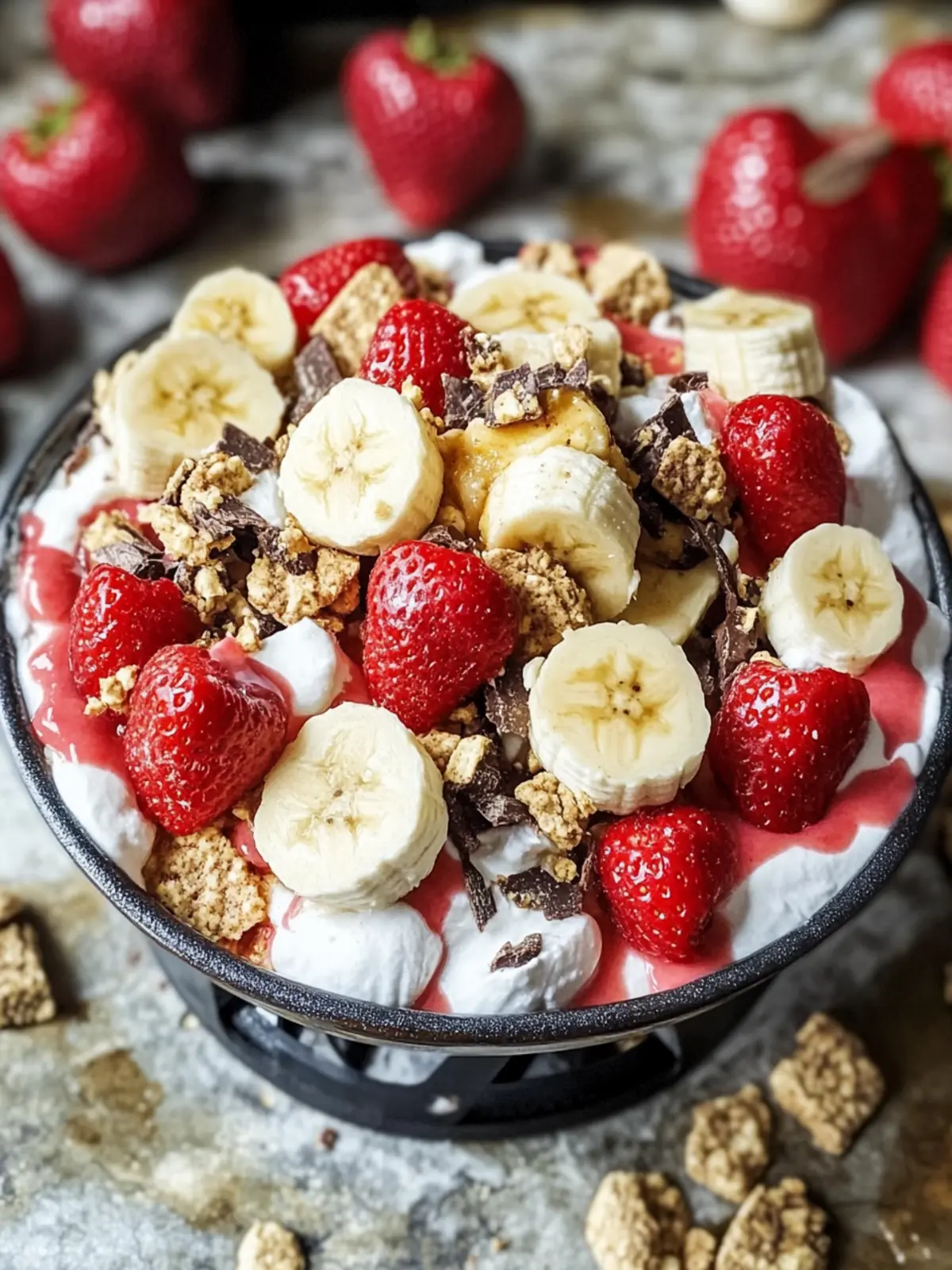 Savor the Best Banana Split Smores Dip for Sweet Fun 4 Banana Split Smores Dip