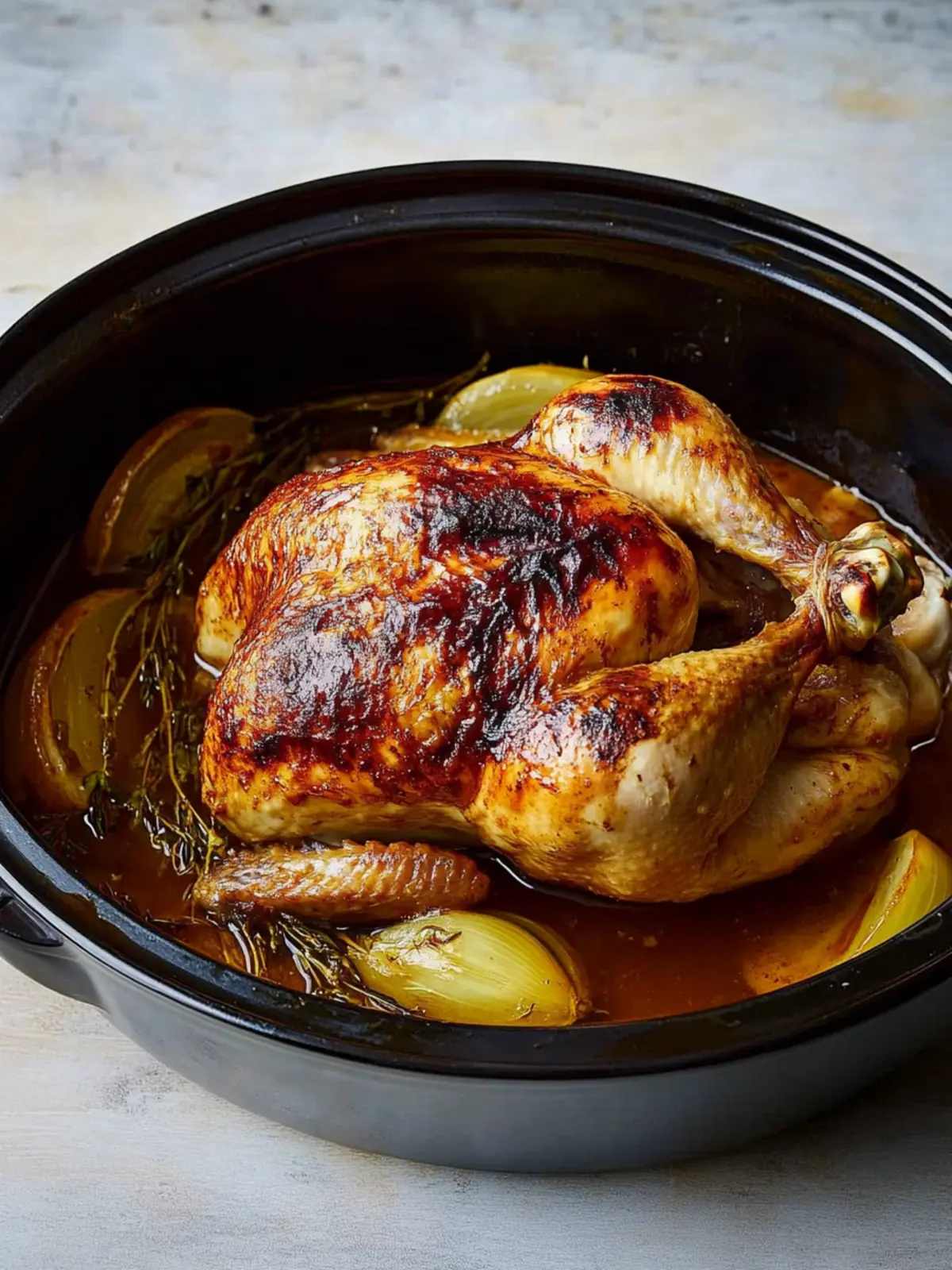 Savory Slow-Cooker Whole Chicken for Effortless Family Dinners 4 Slow-Cooker Whole Chicken