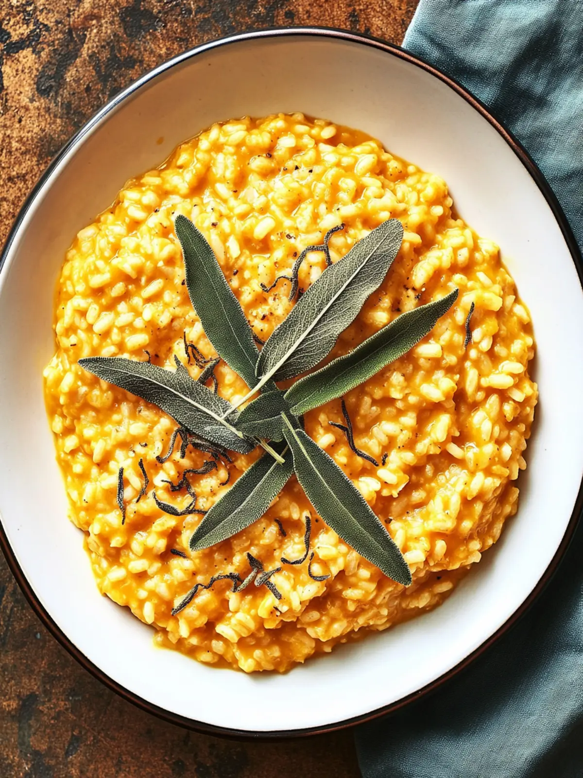 Vegan Pumpkin Risotto with Crispy Sage for Cozy Nights 3 Vegan Pumpkin Risotto with Crispy Sage