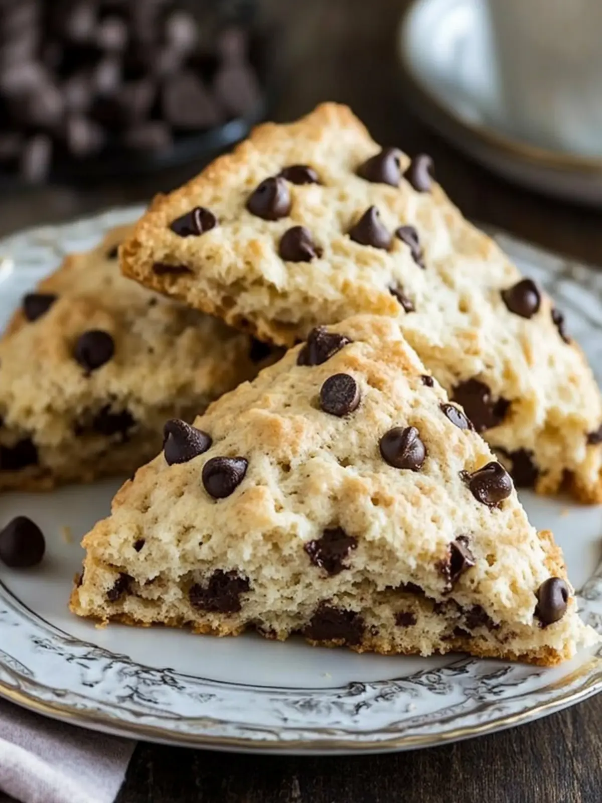 Irresistible Chocolate Chip Scones That You'll Adore 4 Chocolate Chip Scones