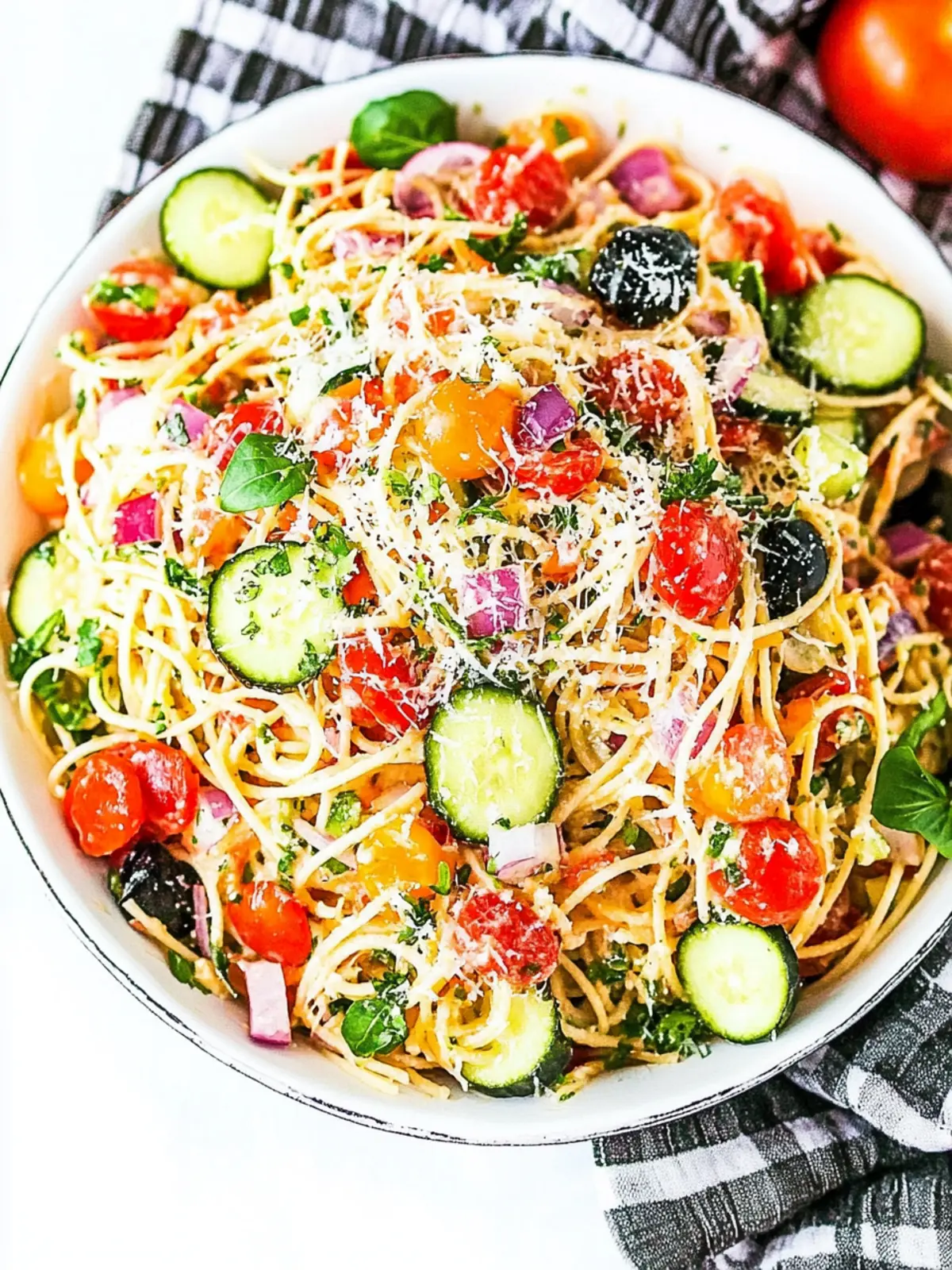 Customizable Spaghetti Salad for Fresh Summer Celebrations 4 Spaghetti Salad