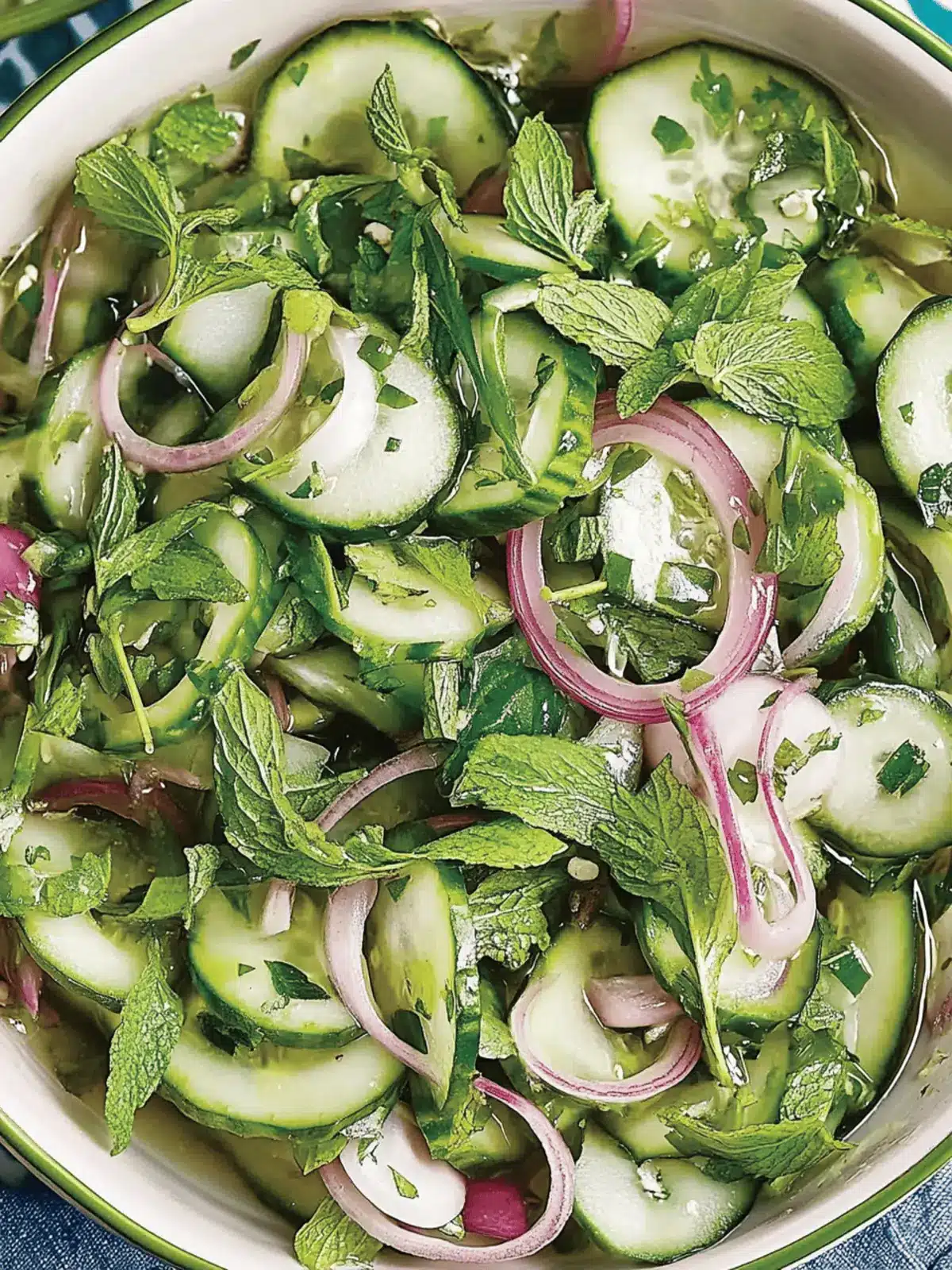 Crisp Cucumber and Onion Salad for Refreshing Summer Delights 2 Cucumber and Onion Salad
