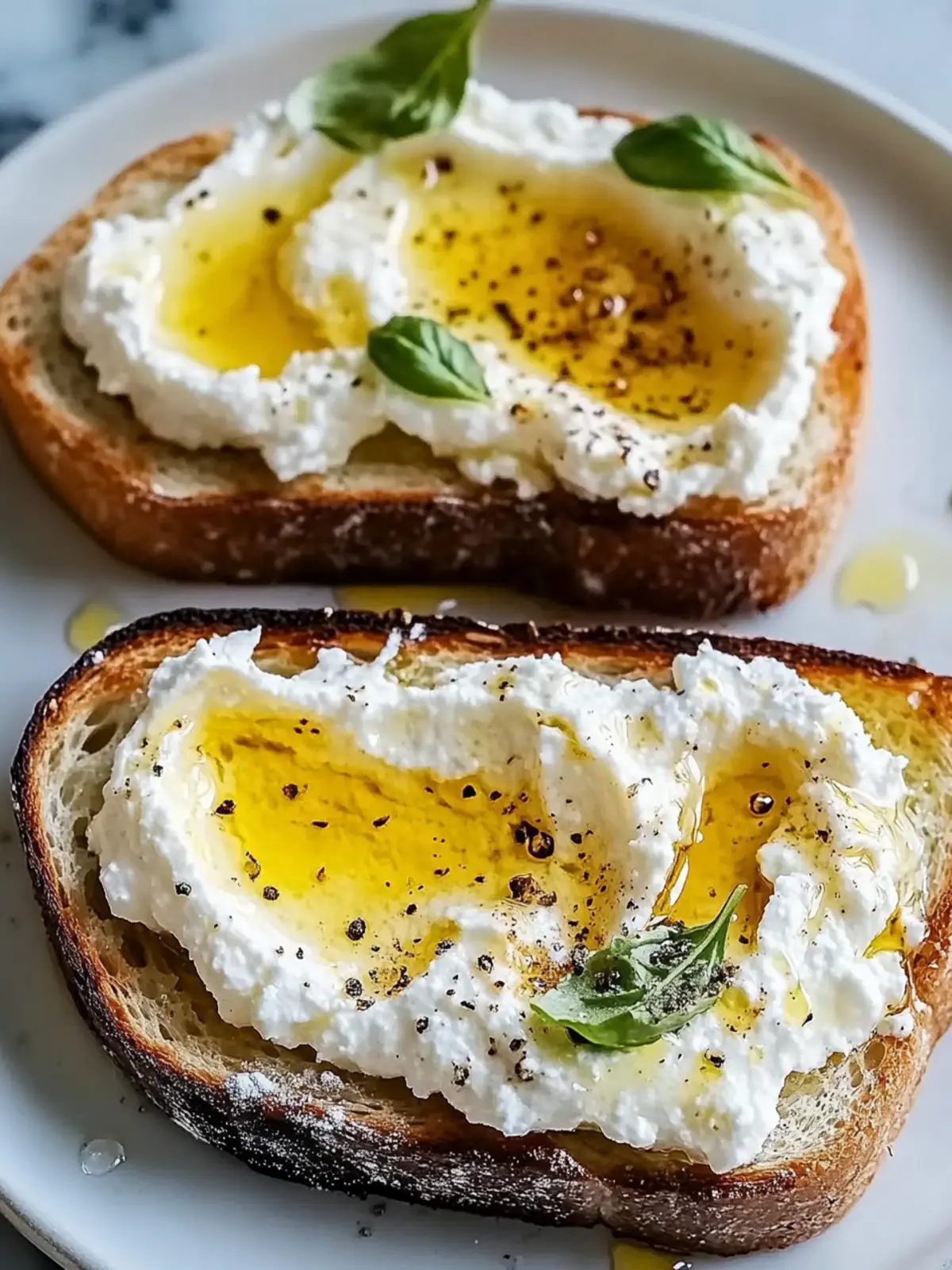 Whipped Ricotta Honey Toast Recipe for Effortless Mornings 2 Whipped Ricotta Honey Toast Recipe