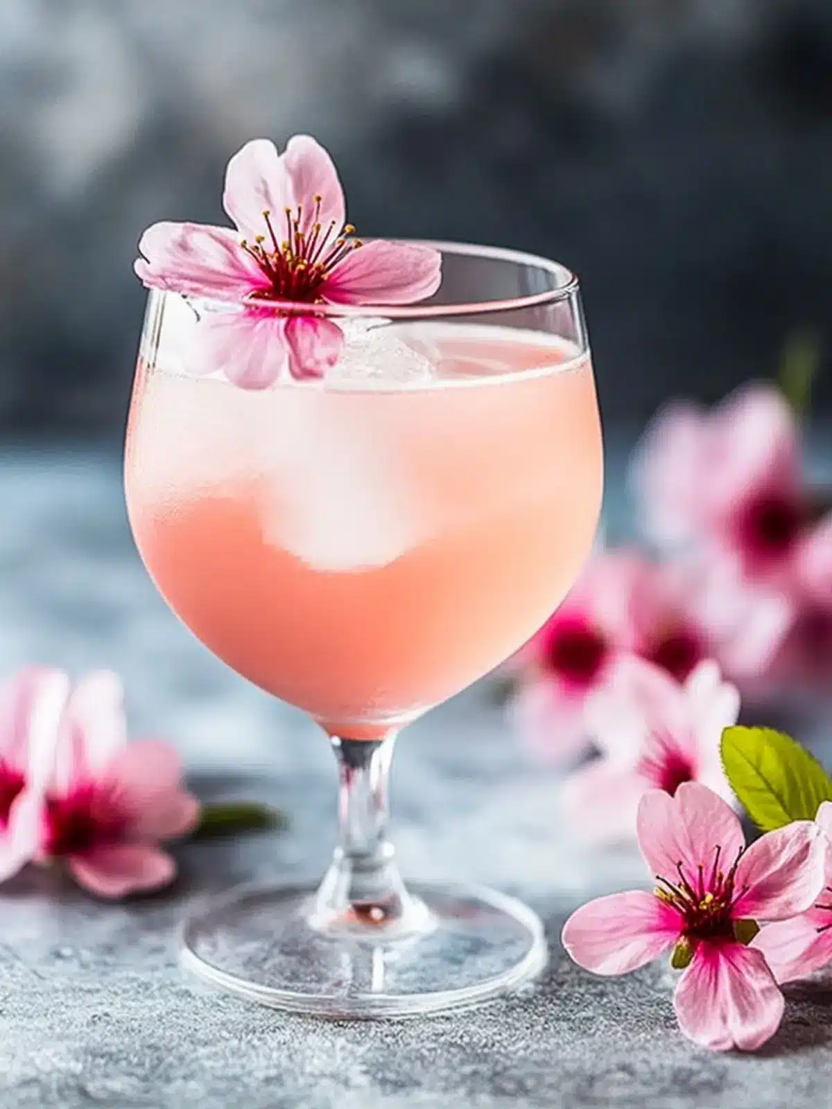 Cherry Blossom Cocktail - Refreshing Festive Asian Drink 3 Cherry Blossom Cocktail- Festive Asian drink recipes