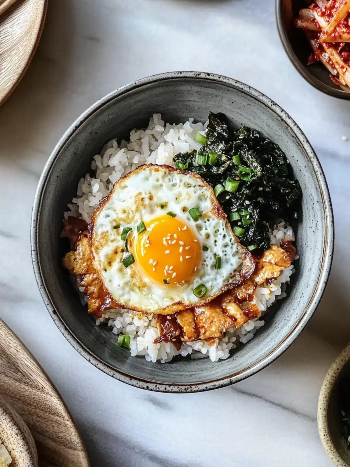 Savory Gyeran Bap: Quick Korean Fried Egg Rice Bliss 2 Gyeran Bap (Korean Fried Egg Rice)