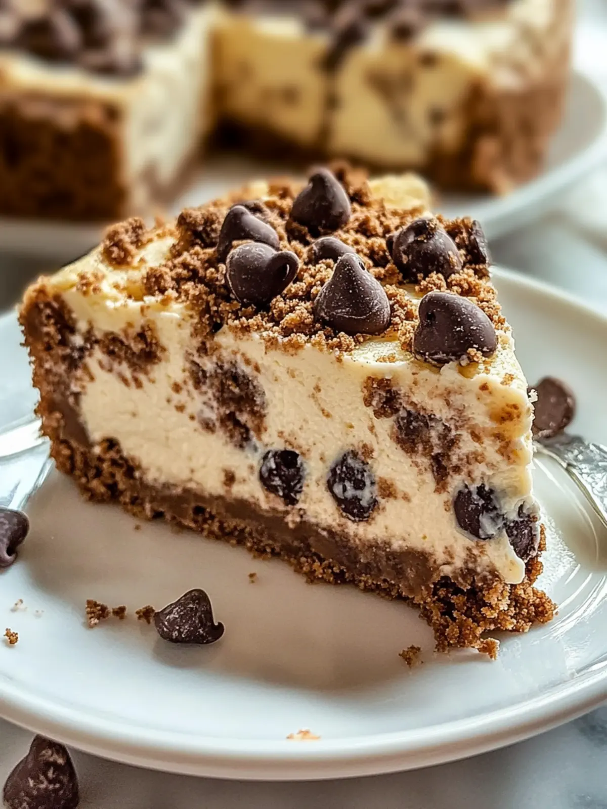 Indulge in Easy Chocolate Chip Cookie Dough Cheesecake Today 4 Easy Chocolate Chip Cookie Dough Cheesecake