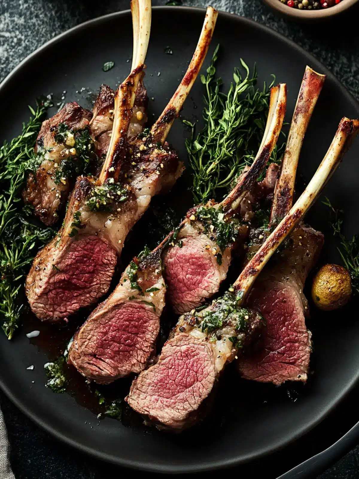 Savory Rack of Lamb with Garlic Herb Oil: Impress with Ease 3 Rack of Lamb