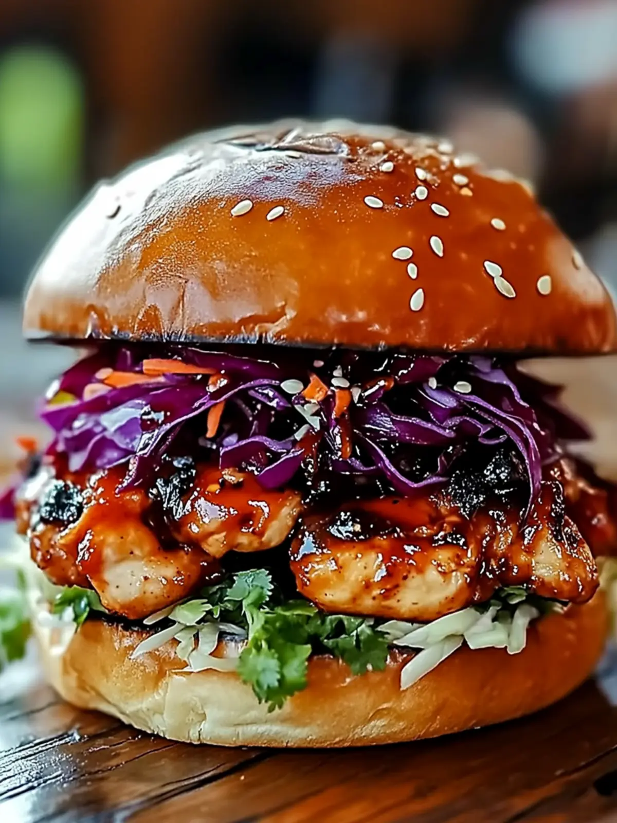 Korean BBQ Chicken Sandwich with Zesty Cabbage Slaw Magic 2 Korean BBQ Chicken Sandwich with Zesty Cabbage Slaw