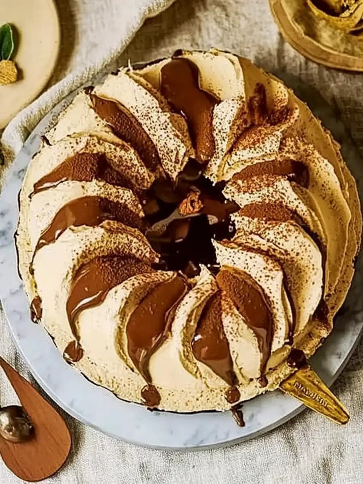 Celebrate with Coffee & Irish Cream Semifreddo Wreath Bliss 2 Coffee & Irish cream semifreddo wreath- Festive dessert recipes for New Year