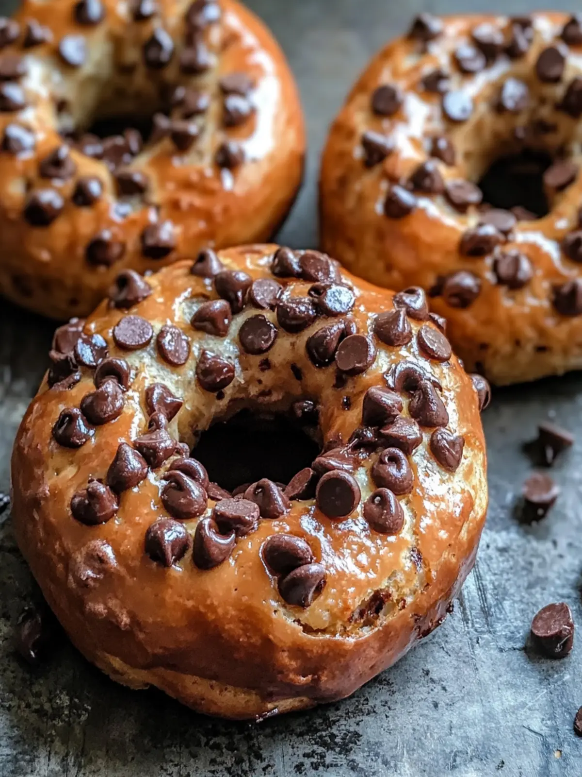 Chocolate Chip Protein Bagels for a Deliciously Healthy Start 2 Chocolate Chip Protein Bagels