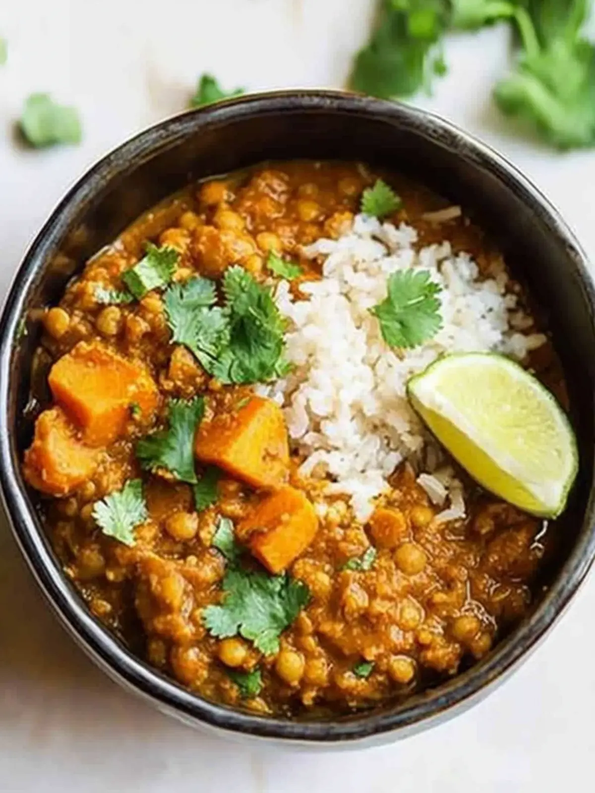 Savory Red Lentil Curry with Sweet Potatoes in the Slow Cooker 3 Red Lentil Curry with Sweet Potatoes {Slow Cooker}
