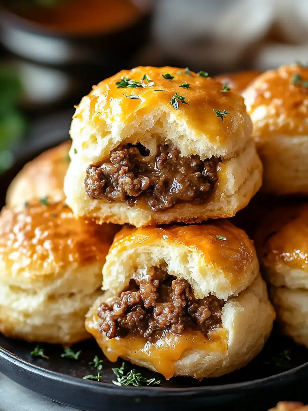 Cheesy Beef Biscuit Bombs That Will Wow Your Taste Buds 3 Cheesy Beef Biscuit Bombs