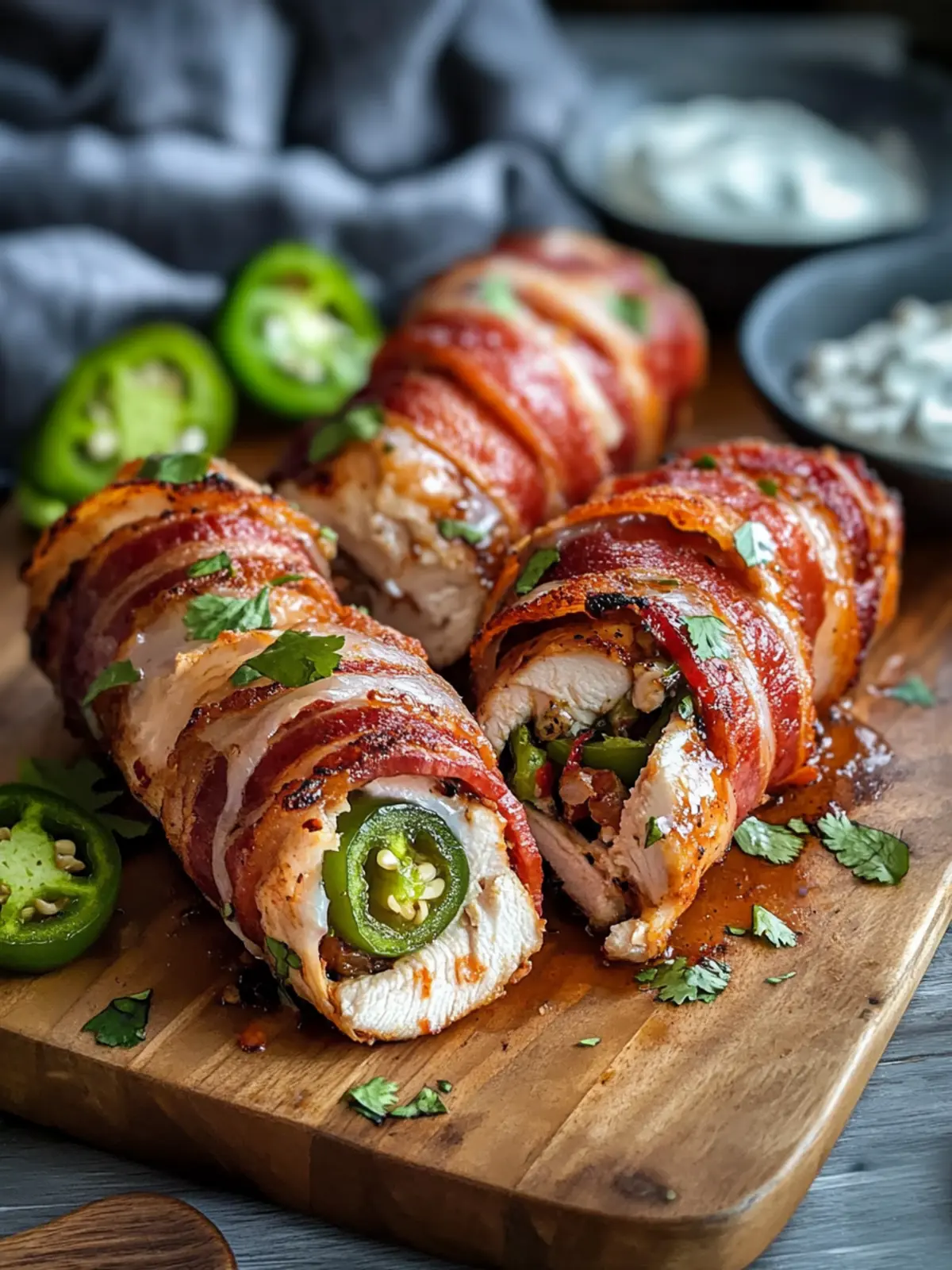 Bacon-Wrapped Jalapeno Stuffed Chicken for a Flavor Bomb Dinner 4 Bacon-Wrapped Jalapeno Stuffed Chicken