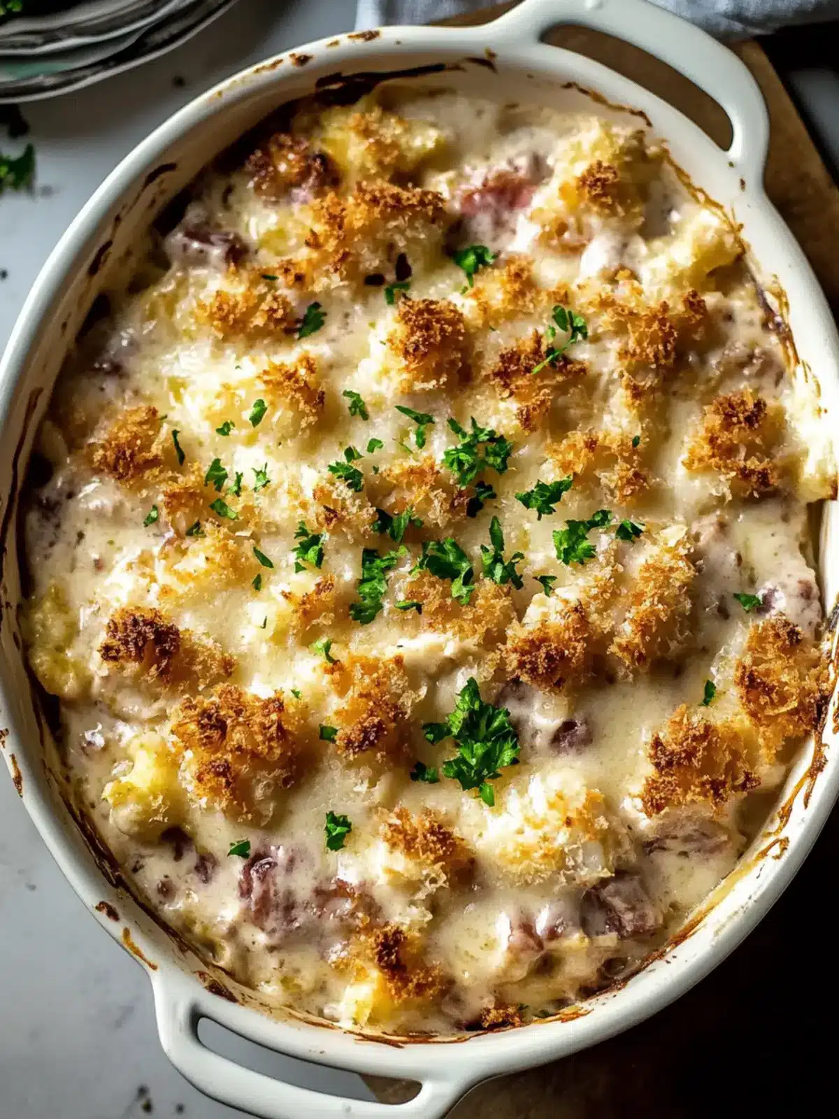 Creamy Chicken Cordon Bleu Casserole for Cozy Family Nights 3 Creamy Chicken Cordon Bleu Casserole