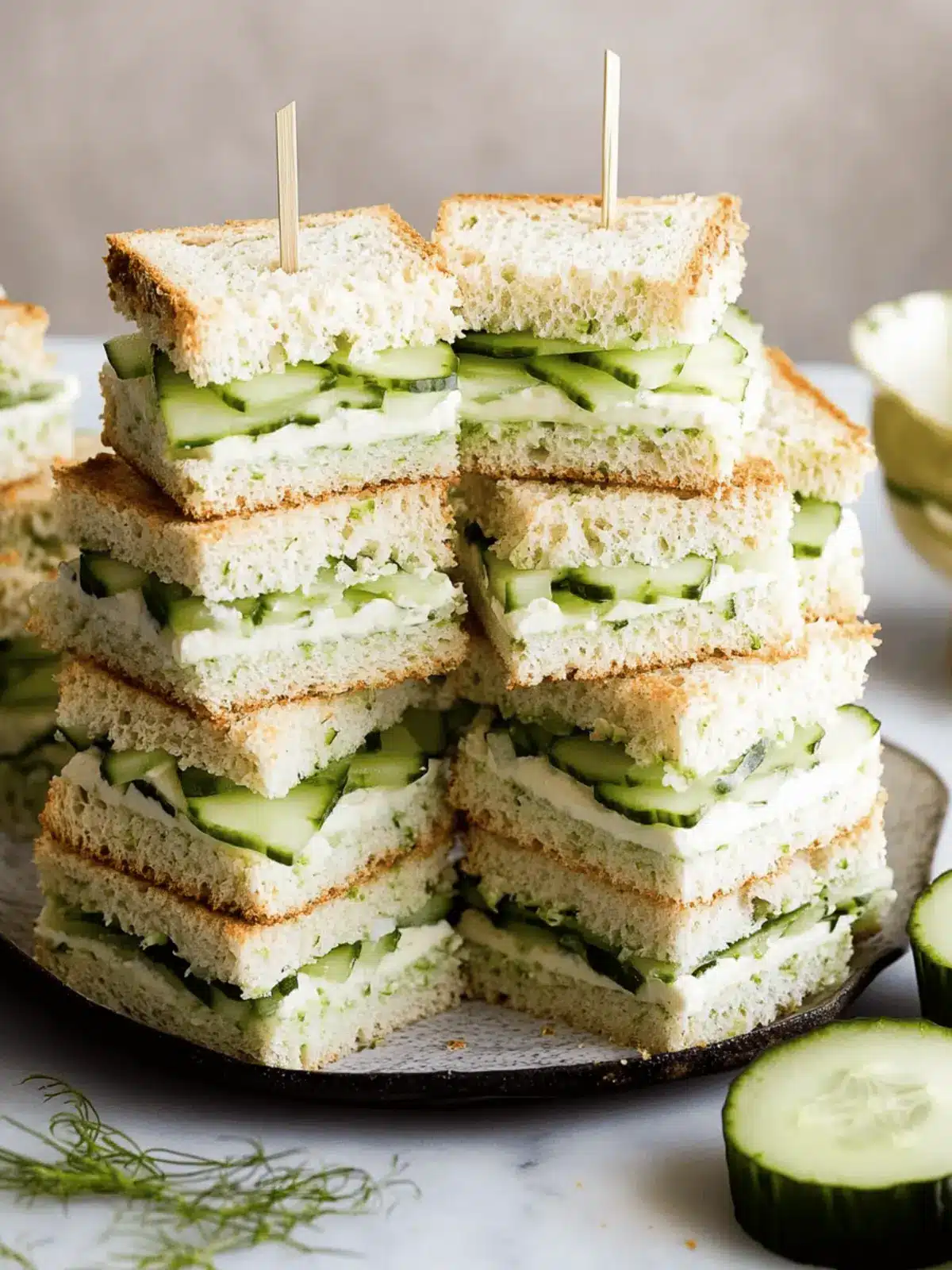 Cucumber Sandwiches: The Perfect Refreshing Bite for Any Gathering 4 Cucumber Sandwiches
