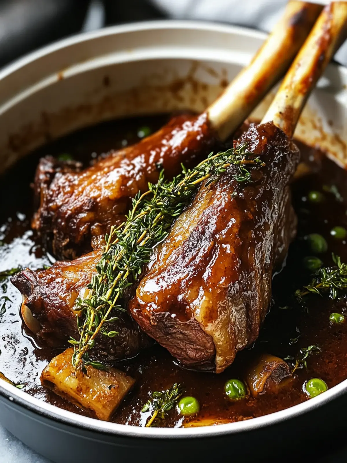 Savory Braised Lamb Shanks: Tender Comfort Food Delight 4 Braised Lamb Shanks
