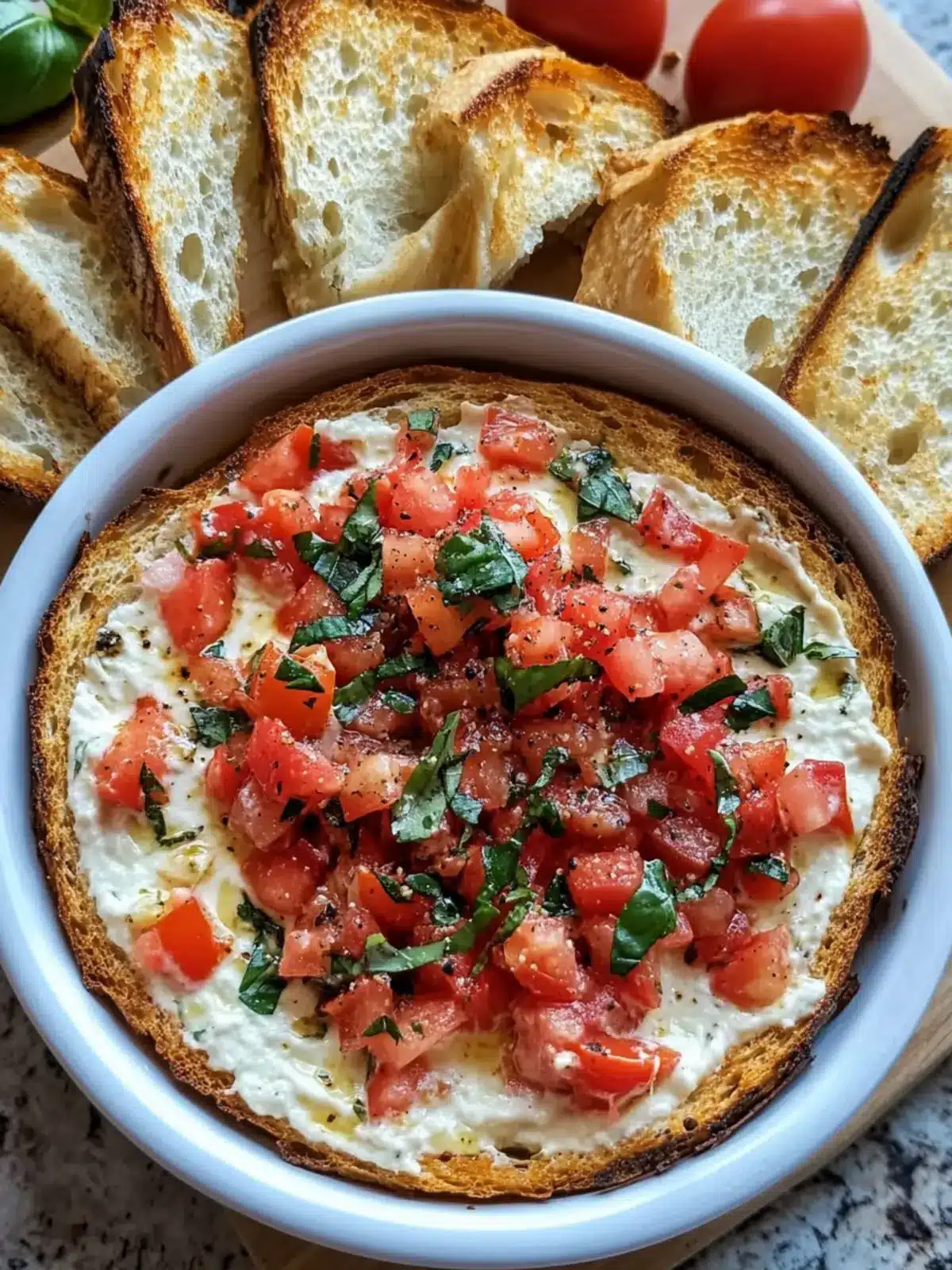 Irresistible Creamy Bruschetta Dip for Your Next Gathering 4 Creamy Bruschetta Dip