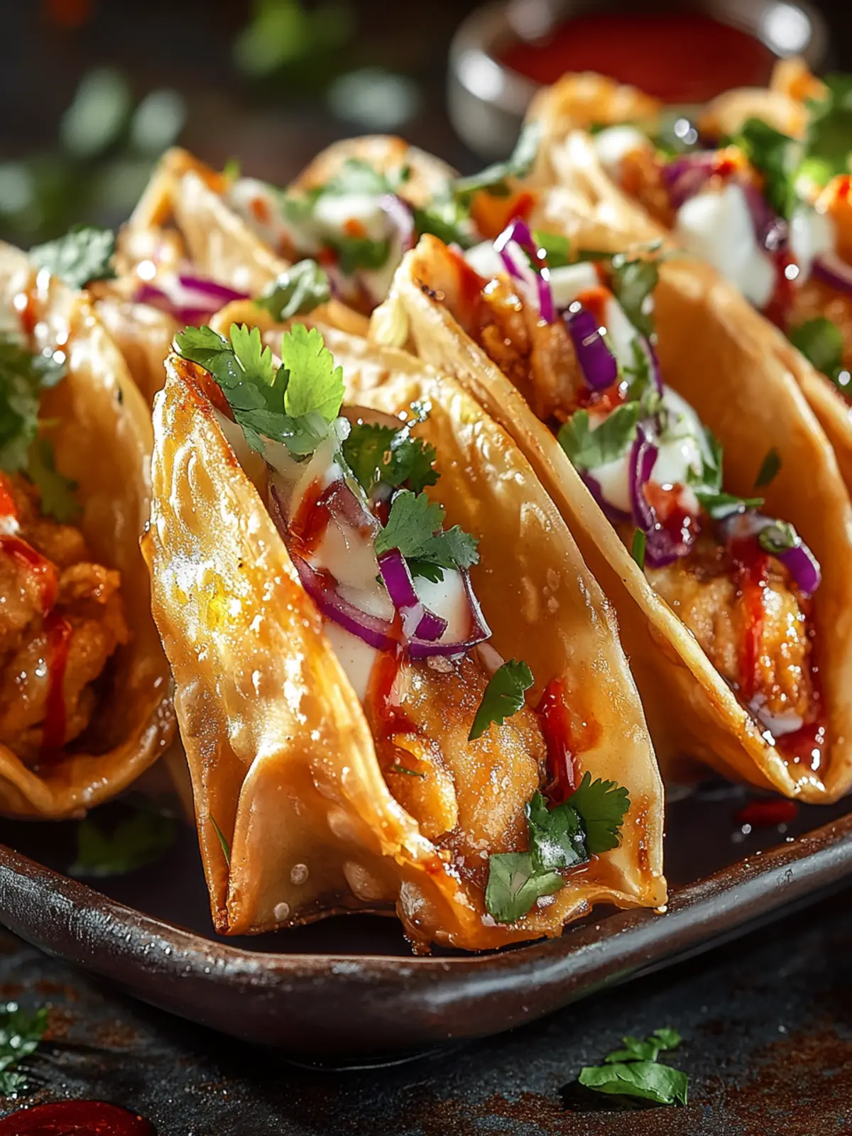 Crispy Chicken Wonton Tacos: Quick, Crunchy Flavor Awaits! 3 Crispy Chicken Wonton Tacos: Quick, Crunchy Flavor Awaits