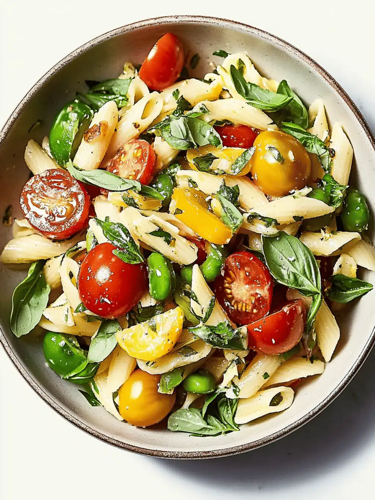 Fresh Pasta Salad With Spring Vegetables and Juicy Tomatoes 3 Pasta Salad With Spring Vegetables and Tomatoes