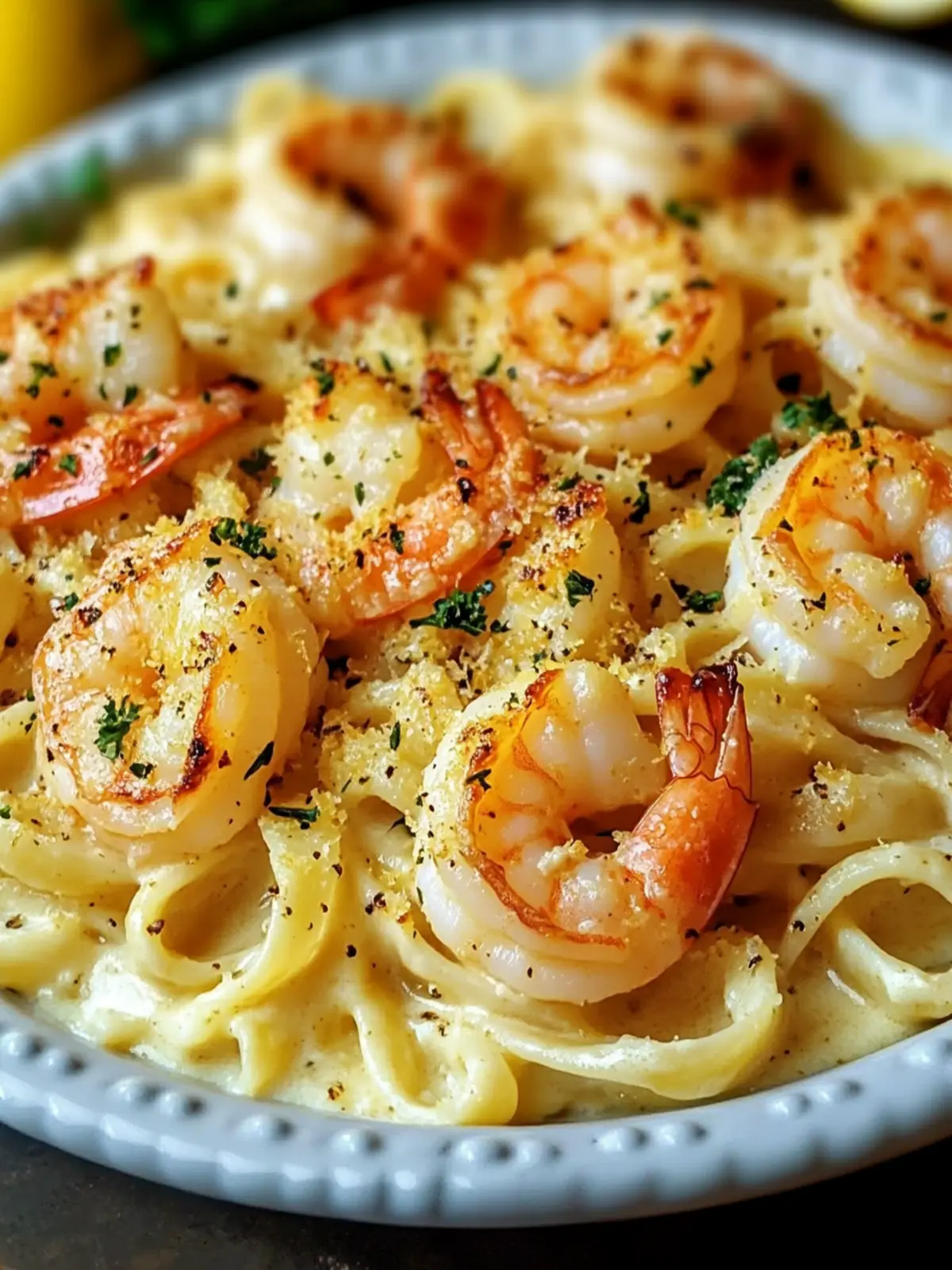Creamy Baked Shrimp Pasta with Lemon Garlic Sauce in 30 Minutes 3 Creamy Baked Shrimp Pasta with Lemon Garlic Sauce