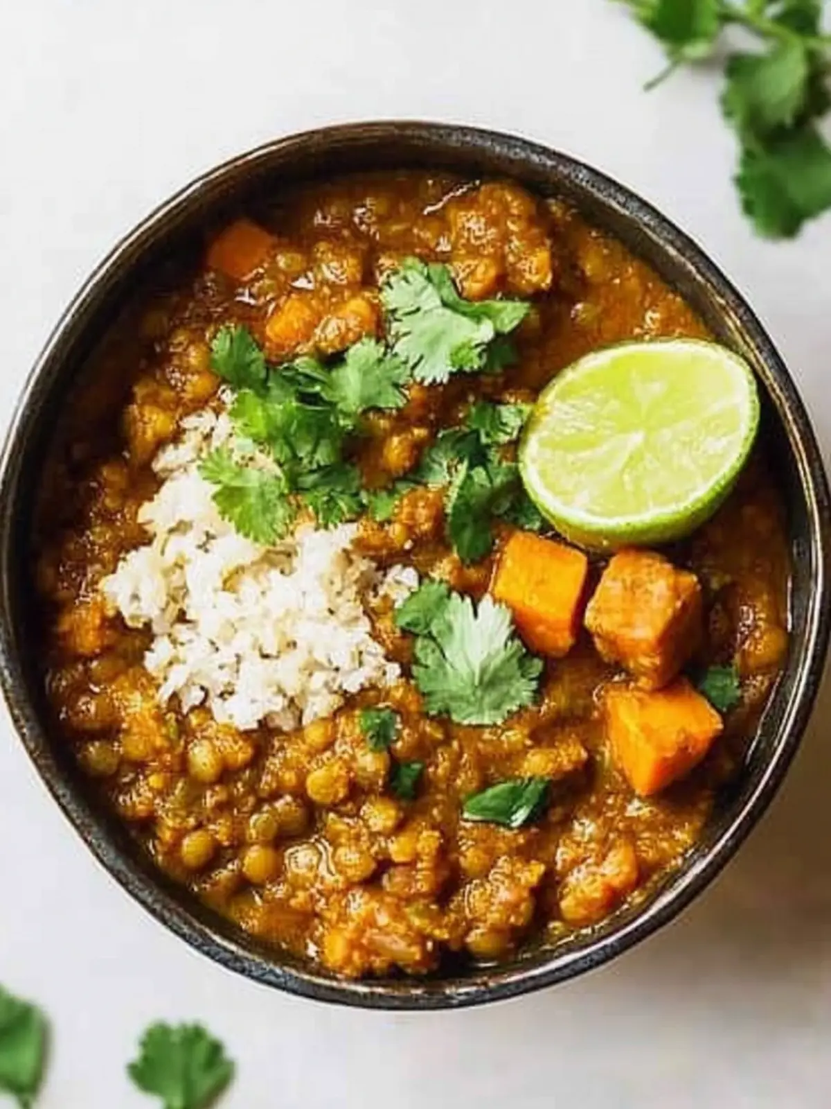 Savory Red Lentil Curry with Sweet Potatoes in the Slow Cooker 2 Red Lentil Curry with Sweet Potatoes {Slow Cooker}